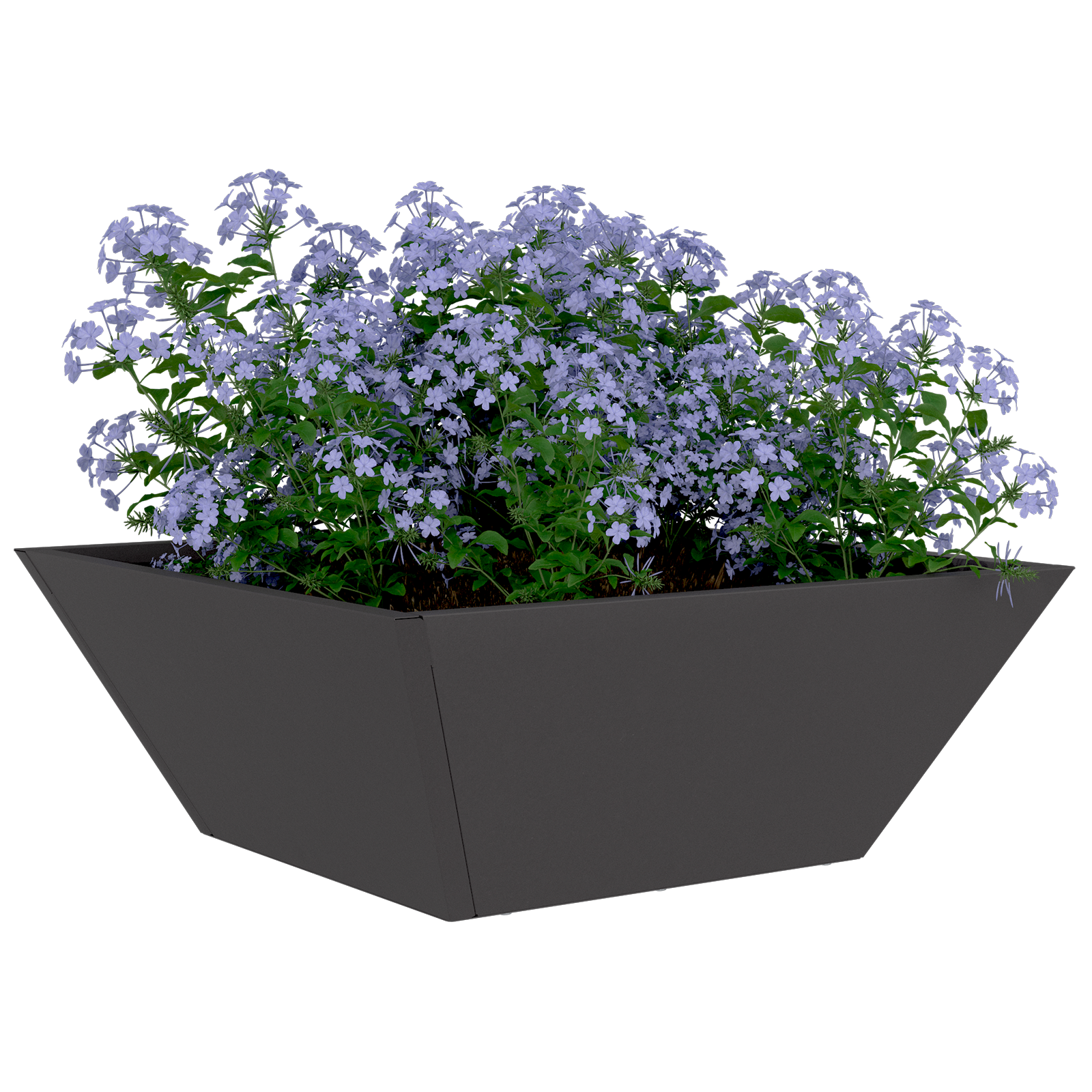 Metal Planter Black Metal 40 x 40 x 15 cm Planters - Image 3