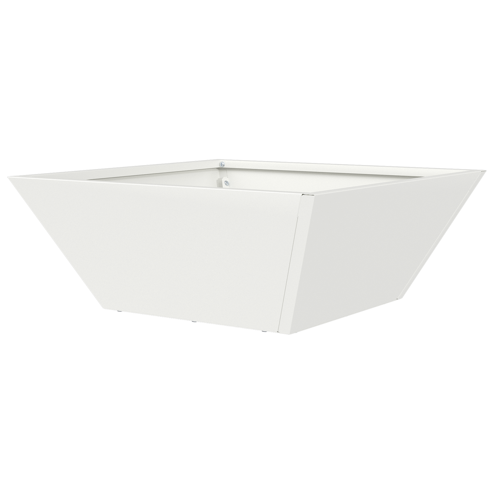 Metal Planter Cool White Metal 40 x 40 x 15 cm Metal Planter - Image 7