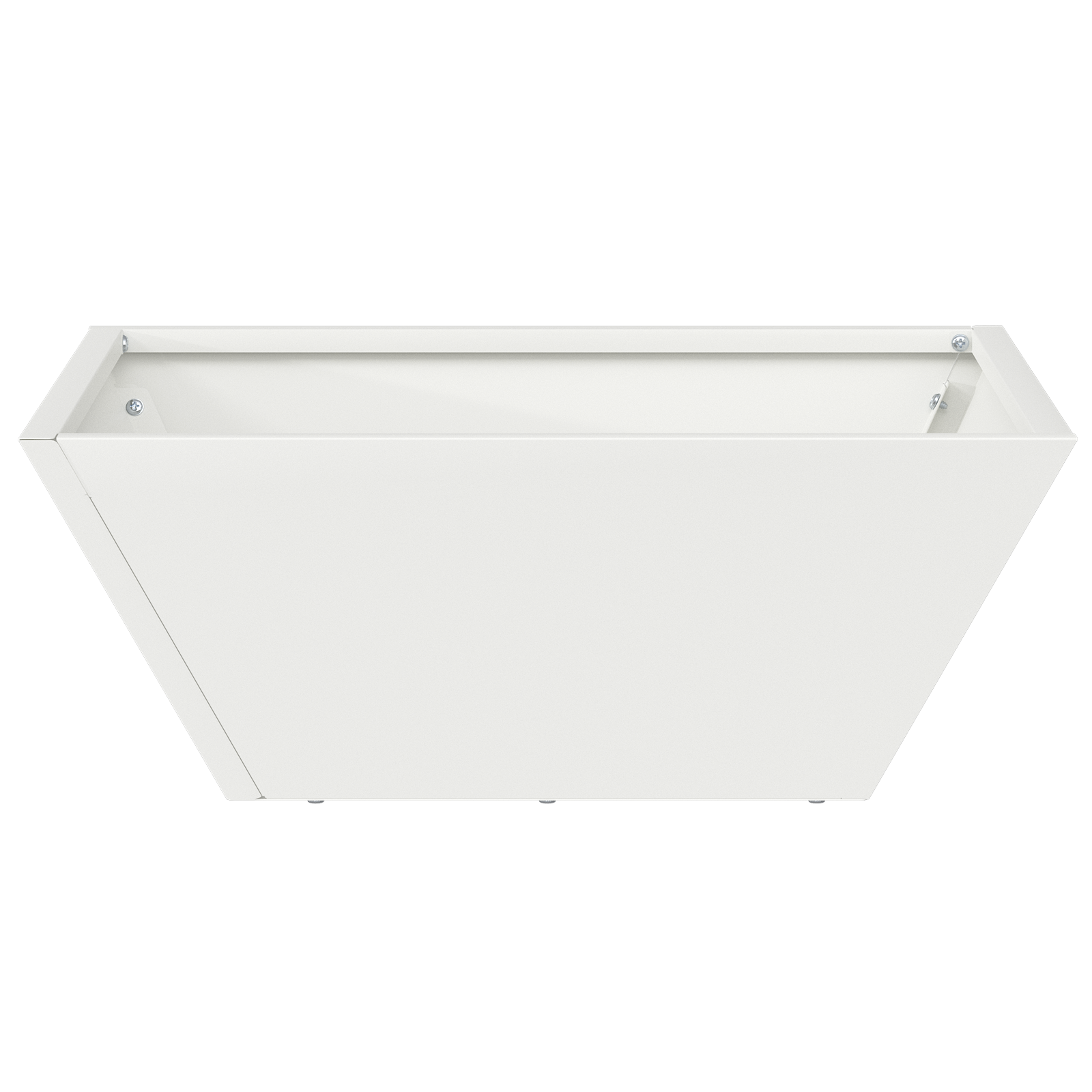 Metal Planter Cool White Metal 40 x 40 x 15 cm Metal Planter - Image 5
