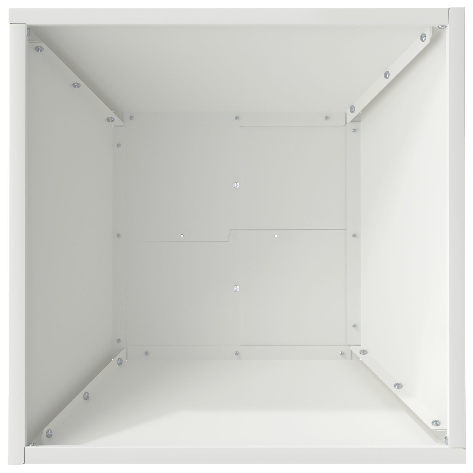 Metal Planter Cool White Metal 40 x 40 x 15 cm Metal Planter - Image 8