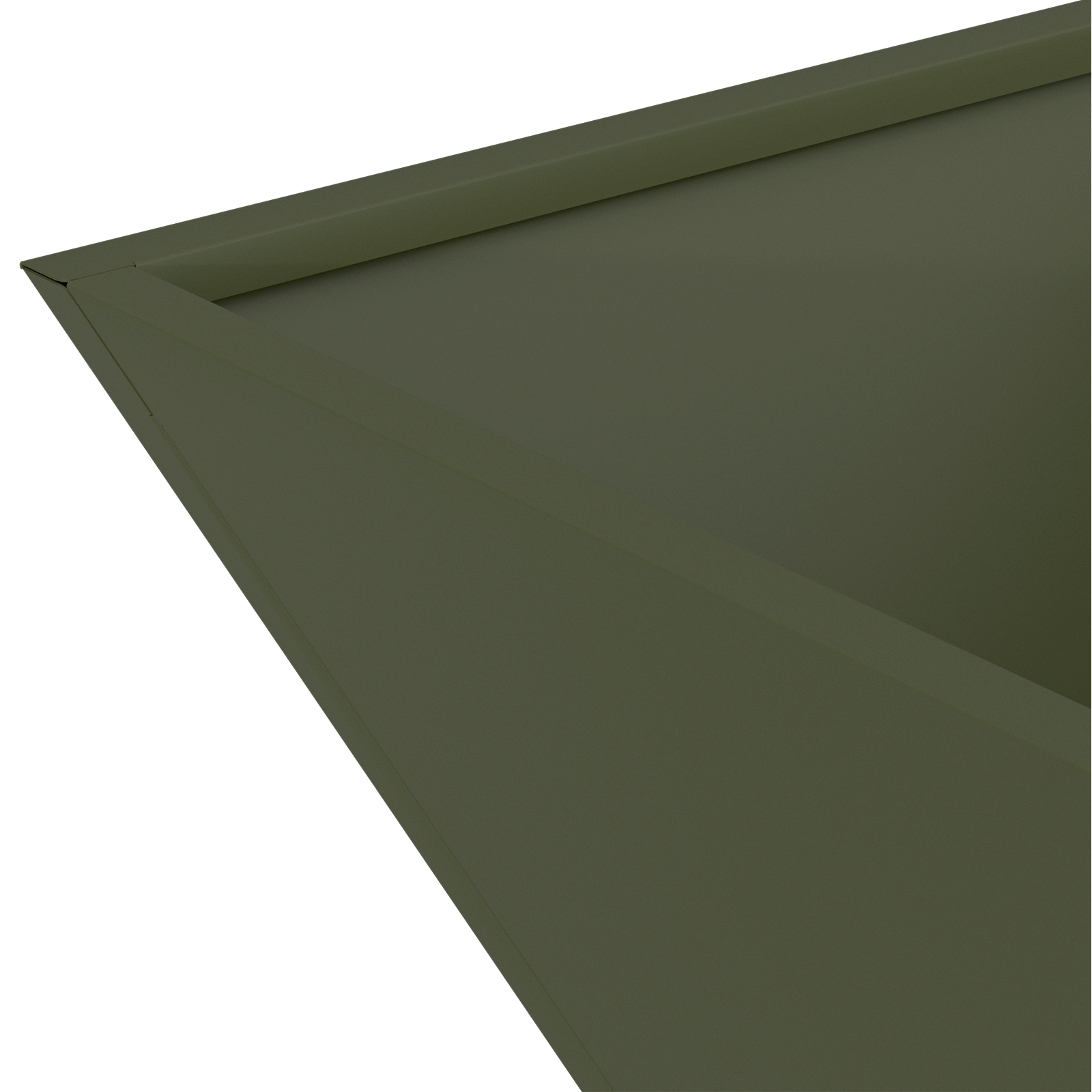 Metal Planter Olive green Metal 40 x 40 x 15 cm Rectangular - Image 9