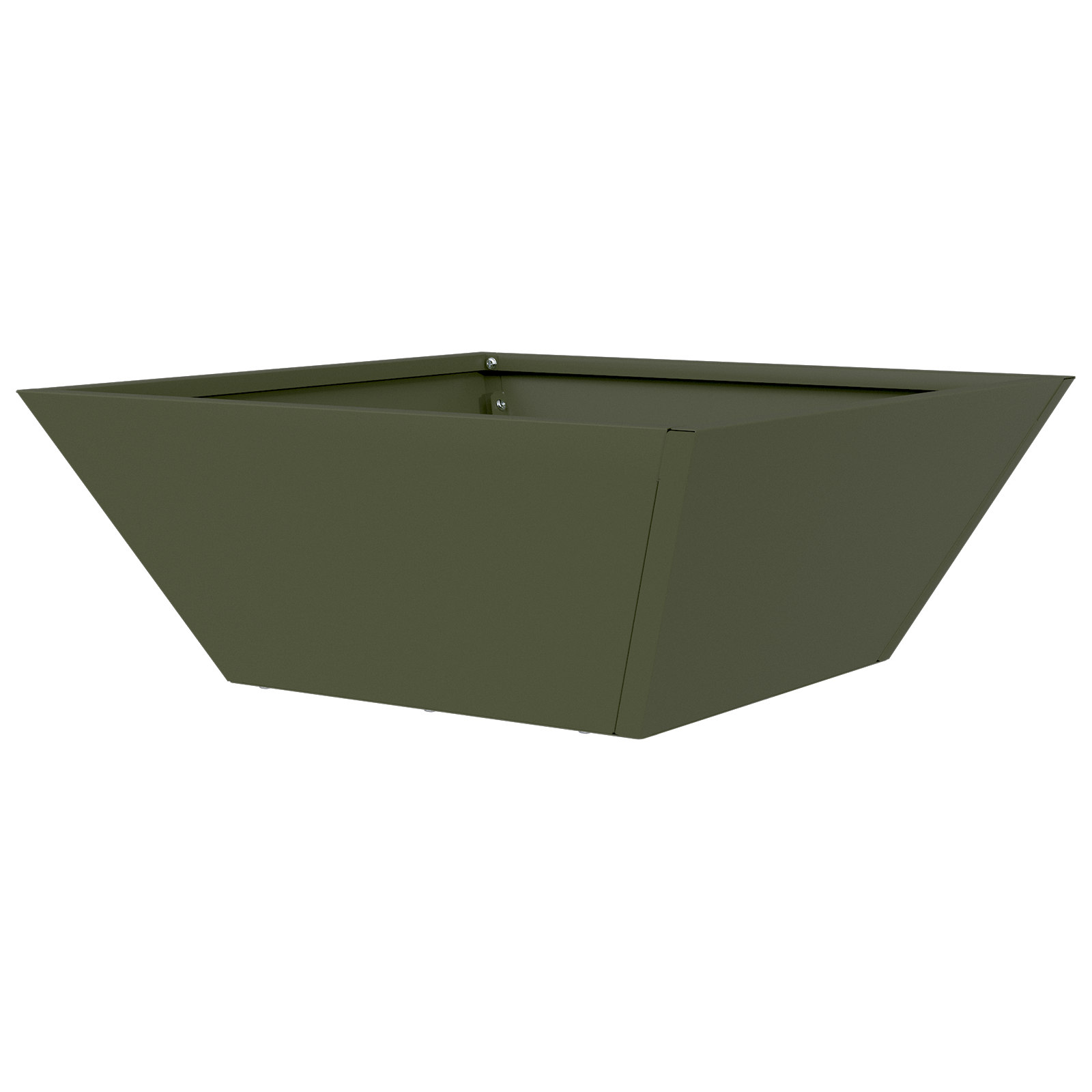 Metal Planter Olive green Metal 40 x 40 x 15 cm Rectangular - Image 7