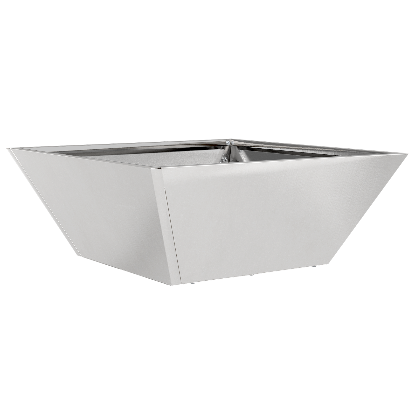 Metal Planter Stainless Steel 40 x 40 x 15 cm Decorative Inlays - Image 2