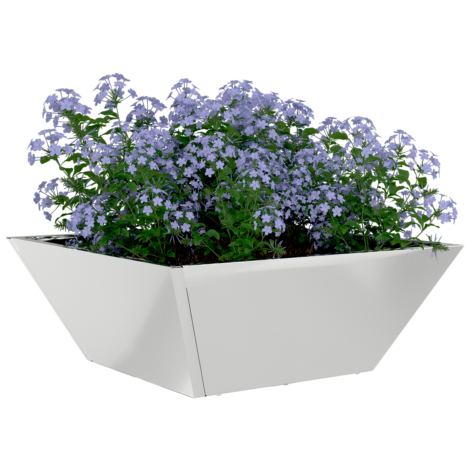 Steel Planter Galvanised steel 40 x 40 x 15 cm Decorative Inlays - Image 3
