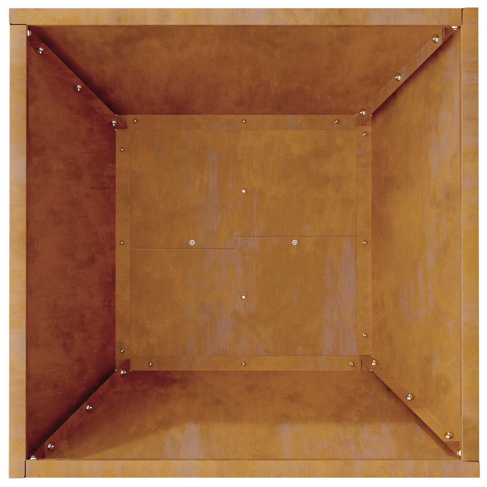 Metal Planters Weathering steel 40 x 40 x 15 cm Decorative Inlays - Image 10