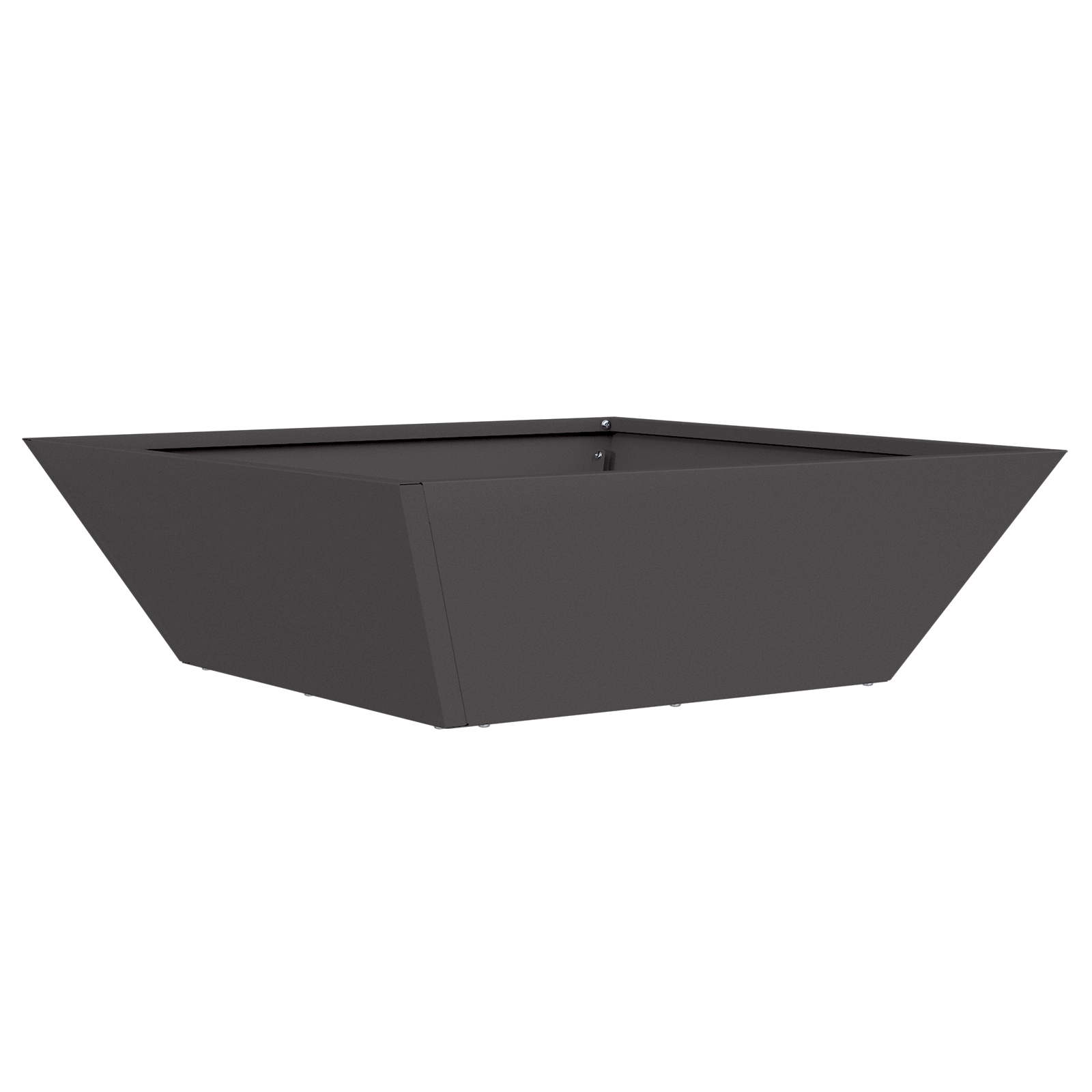 Thumbnail - vidaXL Garten-Schüssel Blumentopf Schwarz 50x50x15 cm aus Stahl