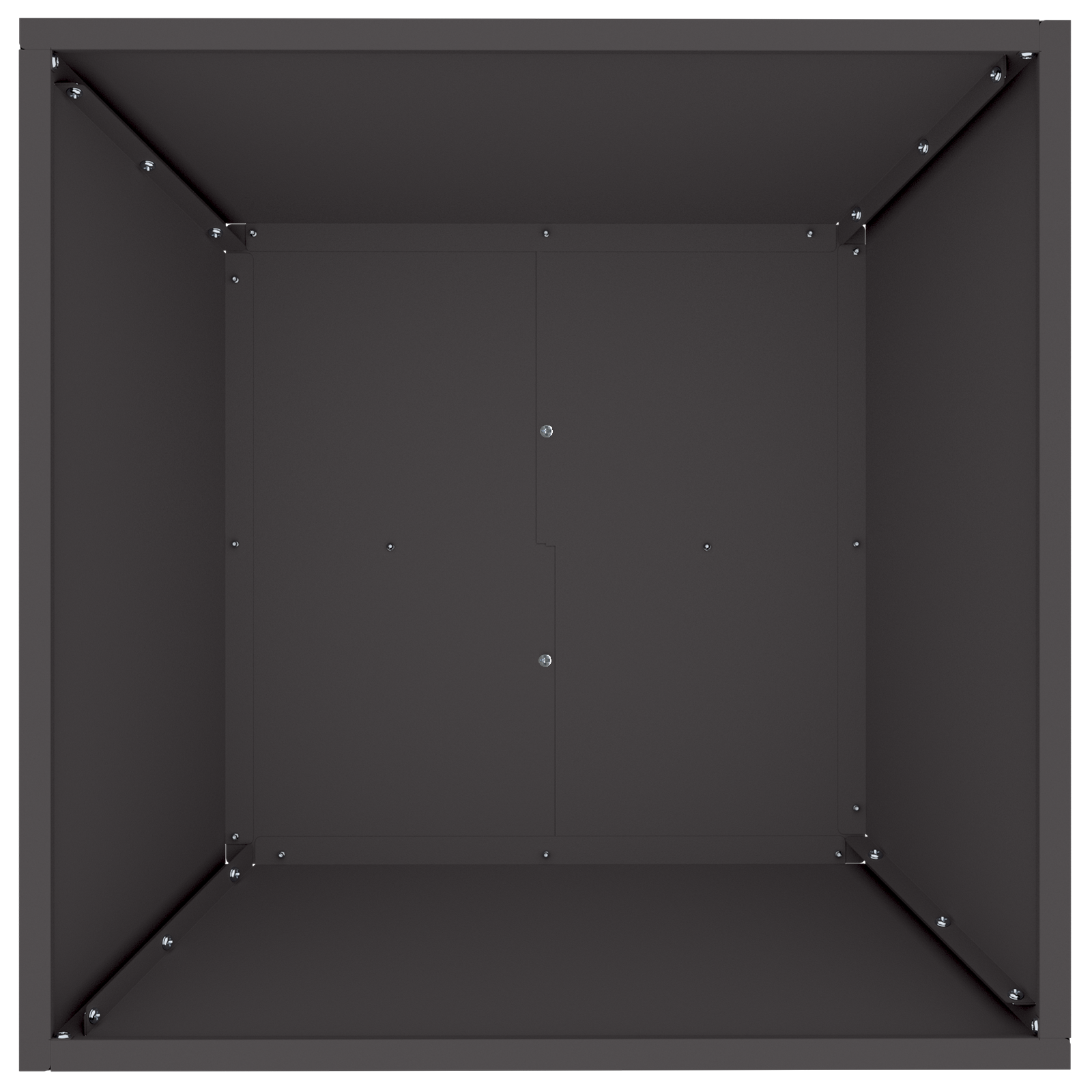 Black Plastic Planter Set 50 x 50 x 15 cm - Image 9