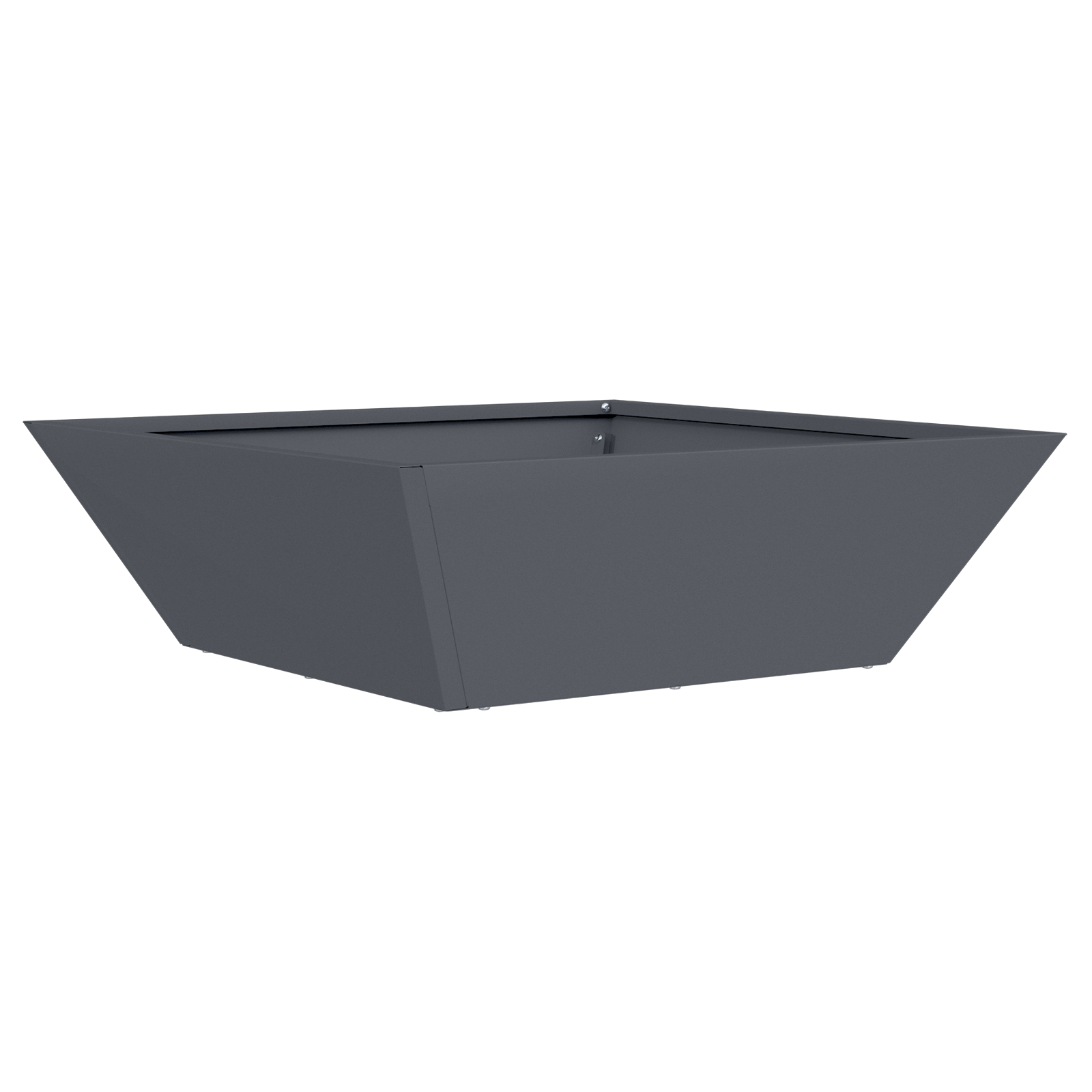 Metal Planter Anthracite Metal 50 x 50 x 15 cm Decorative Inlays - Image 2