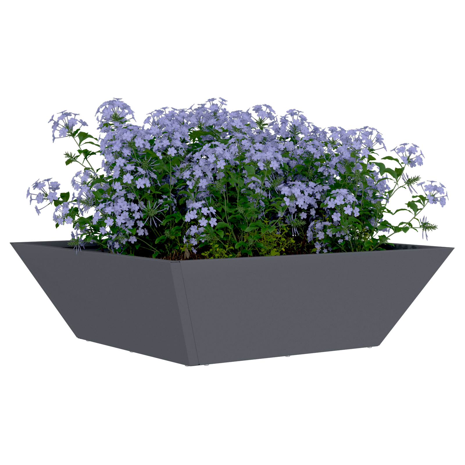Metal Planter Anthracite Metal 50 x 50 x 15 cm Decorative Inlays - Image 3