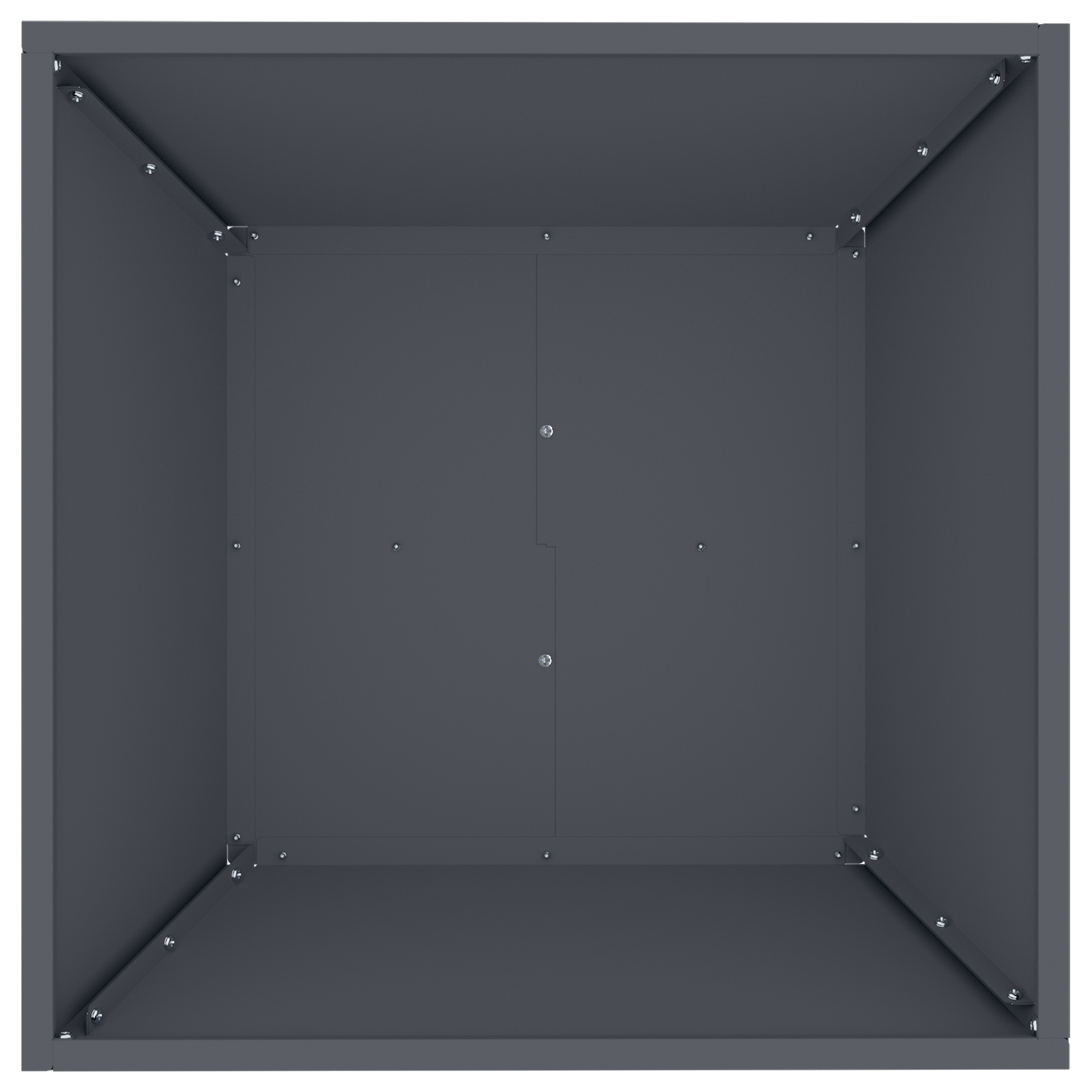 Plastic Planter Set Anthracite Plastic 50 x 50 x 15 cm - Image 9