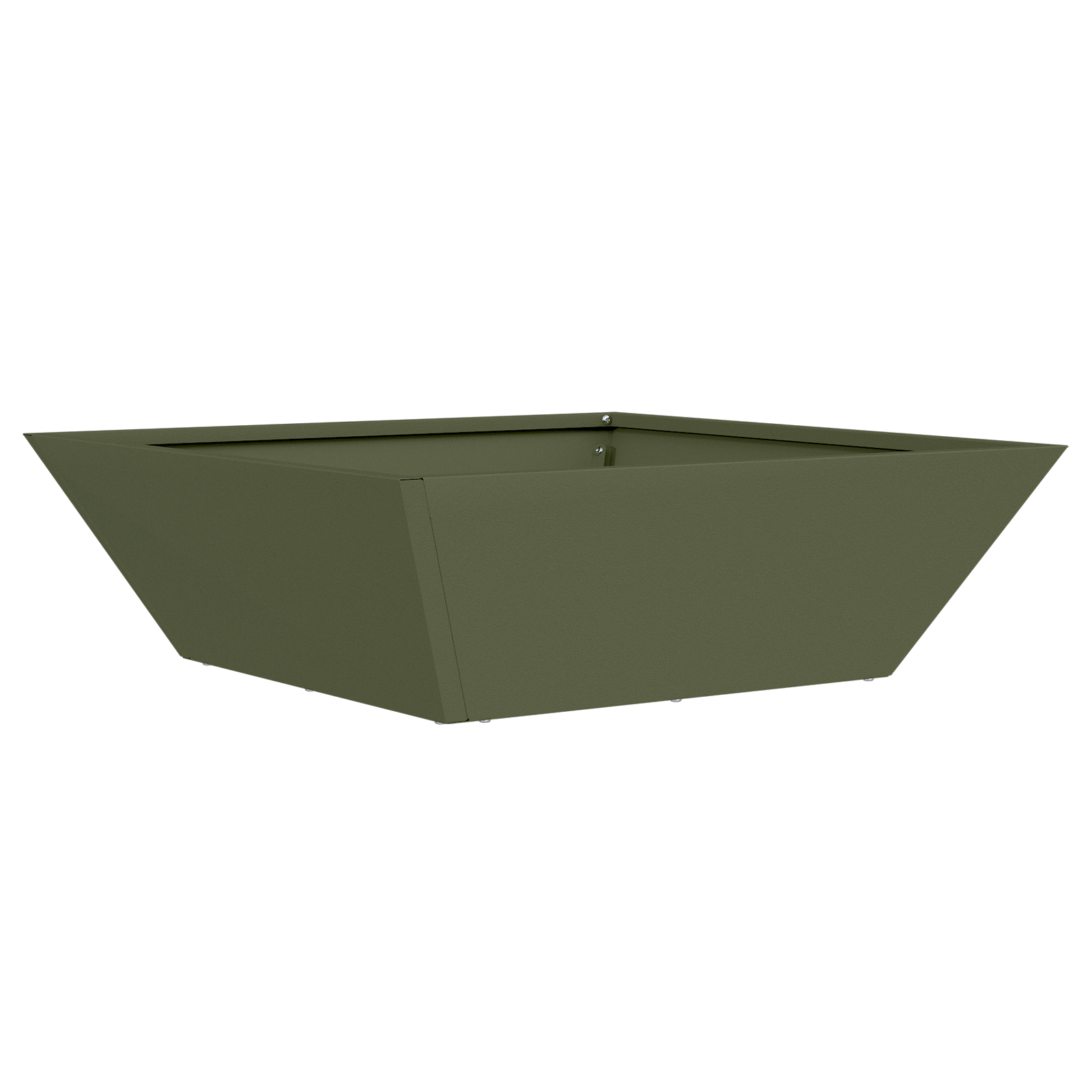 Metal Planter Olive Green Metal 50 x 50 x 15 cm Decorative Inlays - Image 2