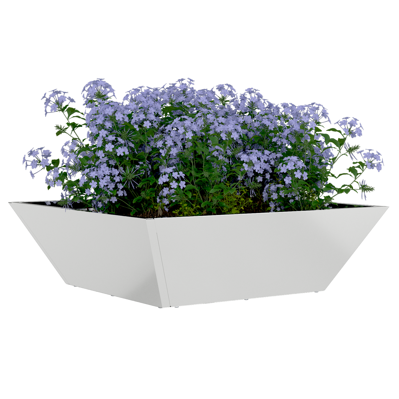 Steel Planter Galvanised steel 50 x 50 x 15 cm Durable - Image 3