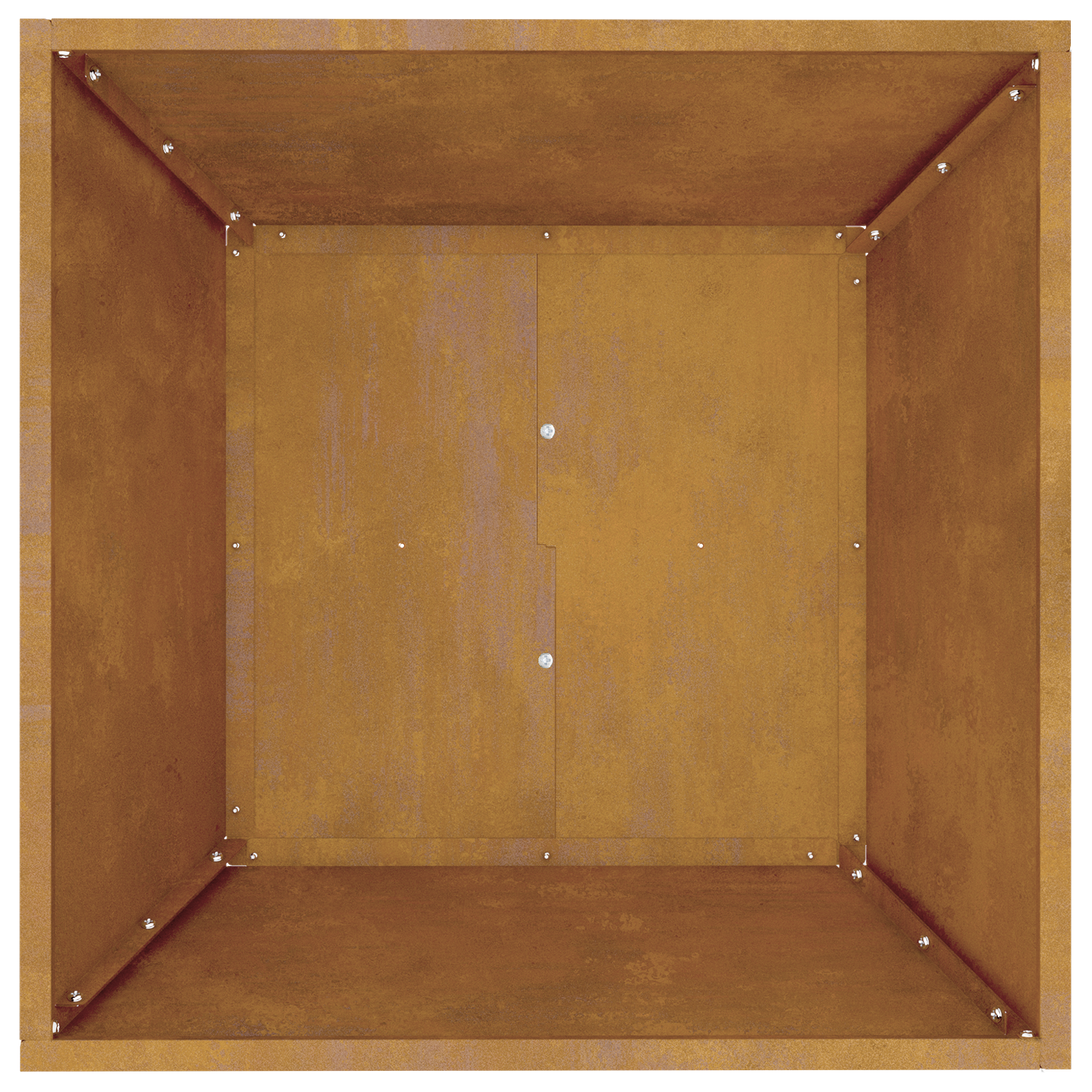 Metal Planter Weathering steel 50 x 50 x 15 cm Decorative Inlays - Image 10