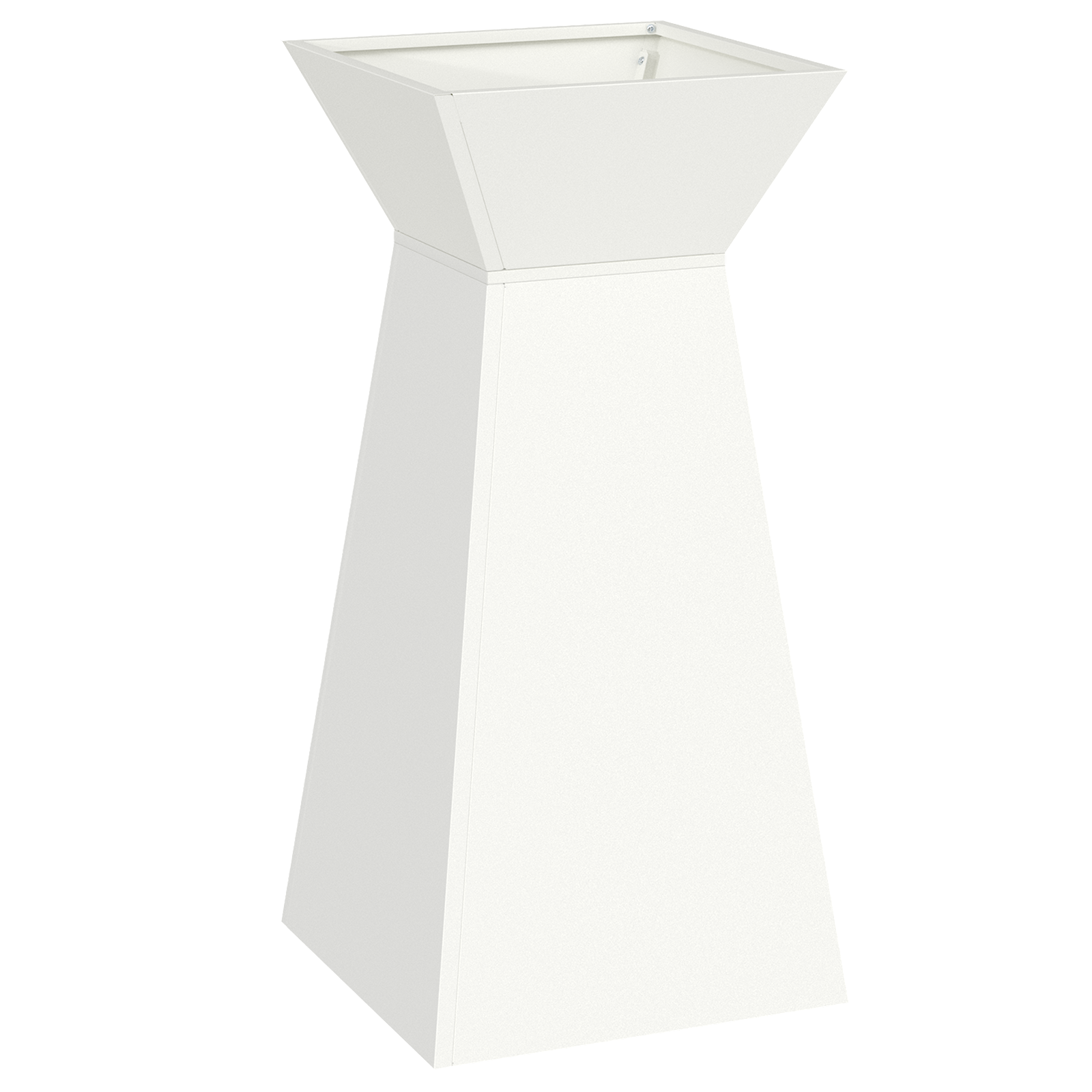 Plant Stand White Plastic Medium Decorative Inlays - Image 2