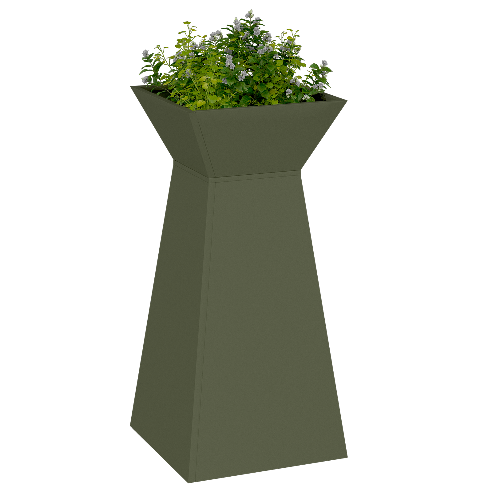 Plant Stand Olive Green Metal 35 x 35 x 73 cm Planters - Image 3