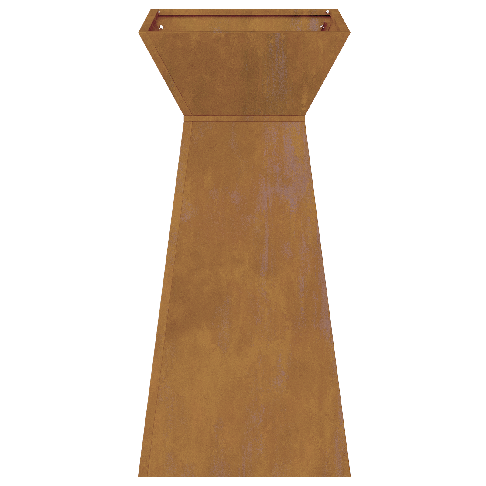 Plant Stand Weathering Steel 35 x 35 x 73 cm Metal Planter Cubic - Image 6