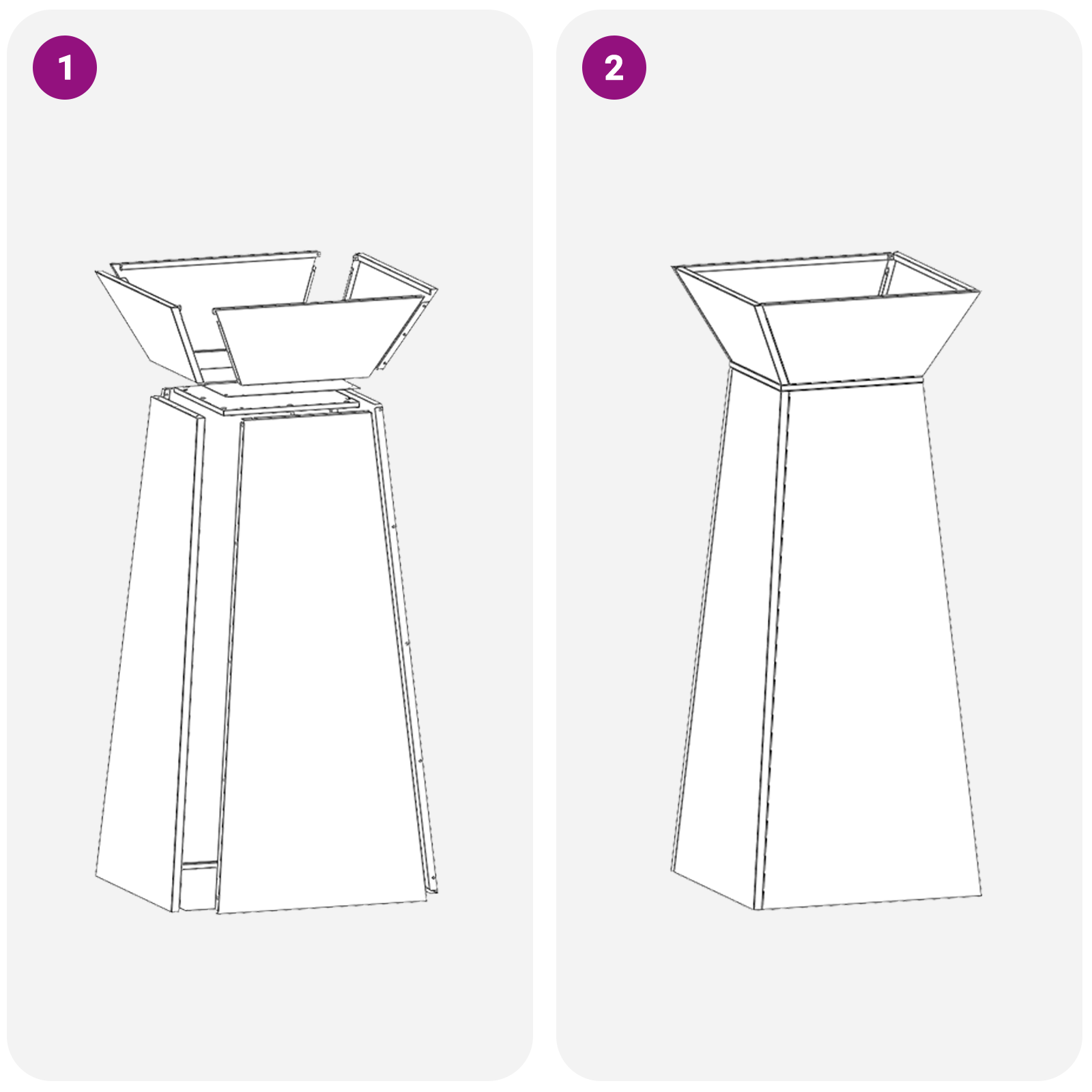 Plant Stand Anthracite Plastic 40 x 40 x 101 cm Plant Stand - Image 10