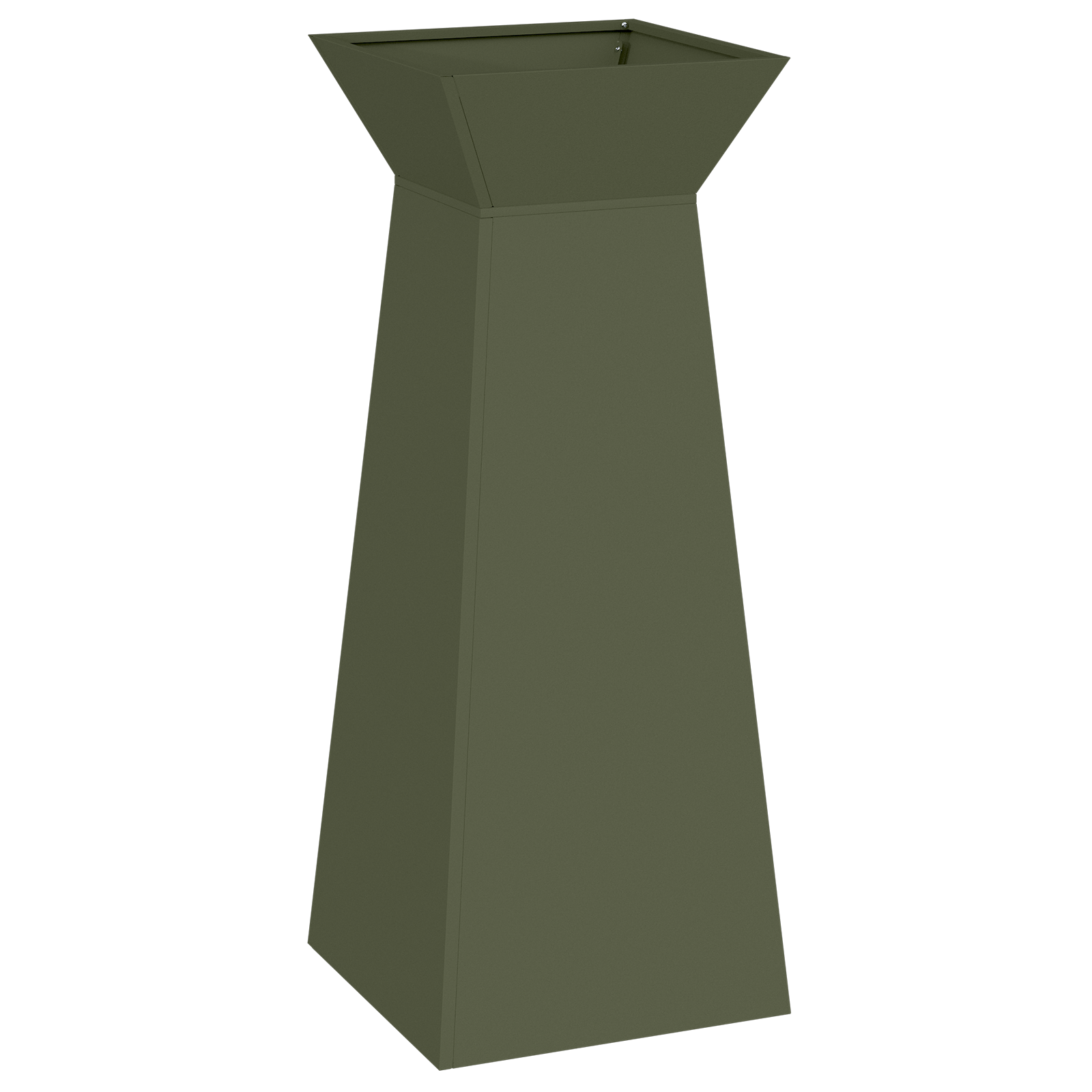 Planter Stand Olive green Metal 40 x 40 x 101 cm Planters - Image 2