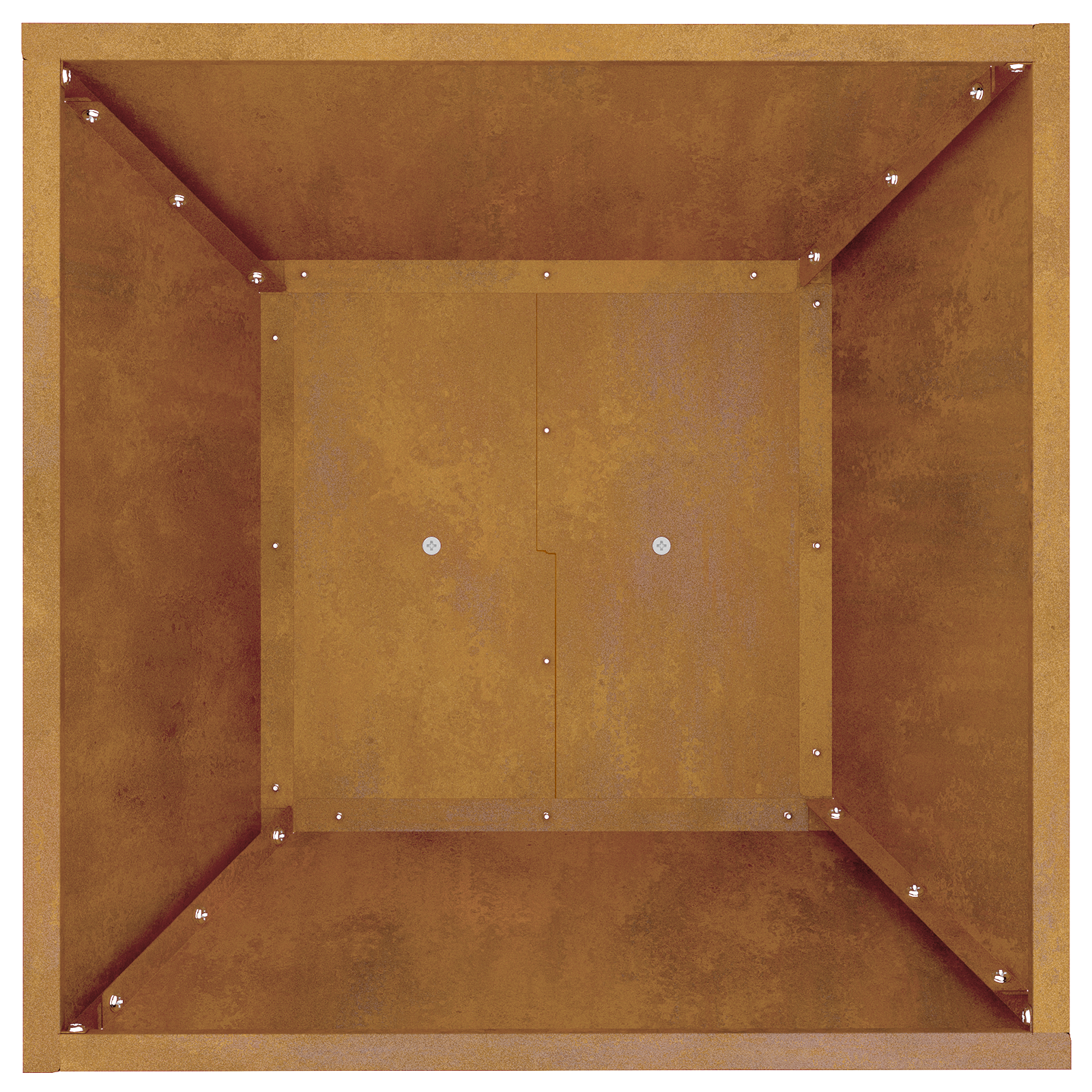 Plant Stand Weathering steel 40 x 40 x 101 cm Decorative Inlays - Image 7