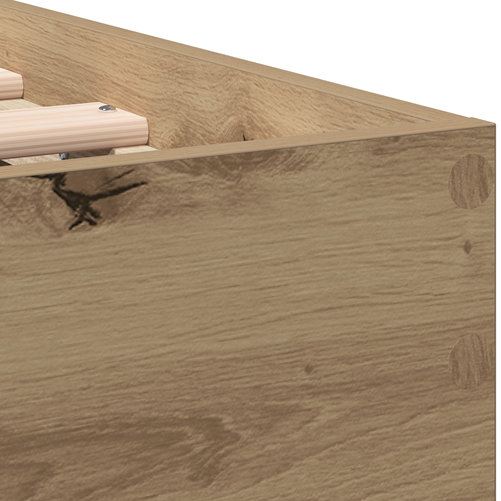 Bed Frame Artisan Oak Solid Oak wood 90 x 200 cm Artisan Oak Bed - Image 10