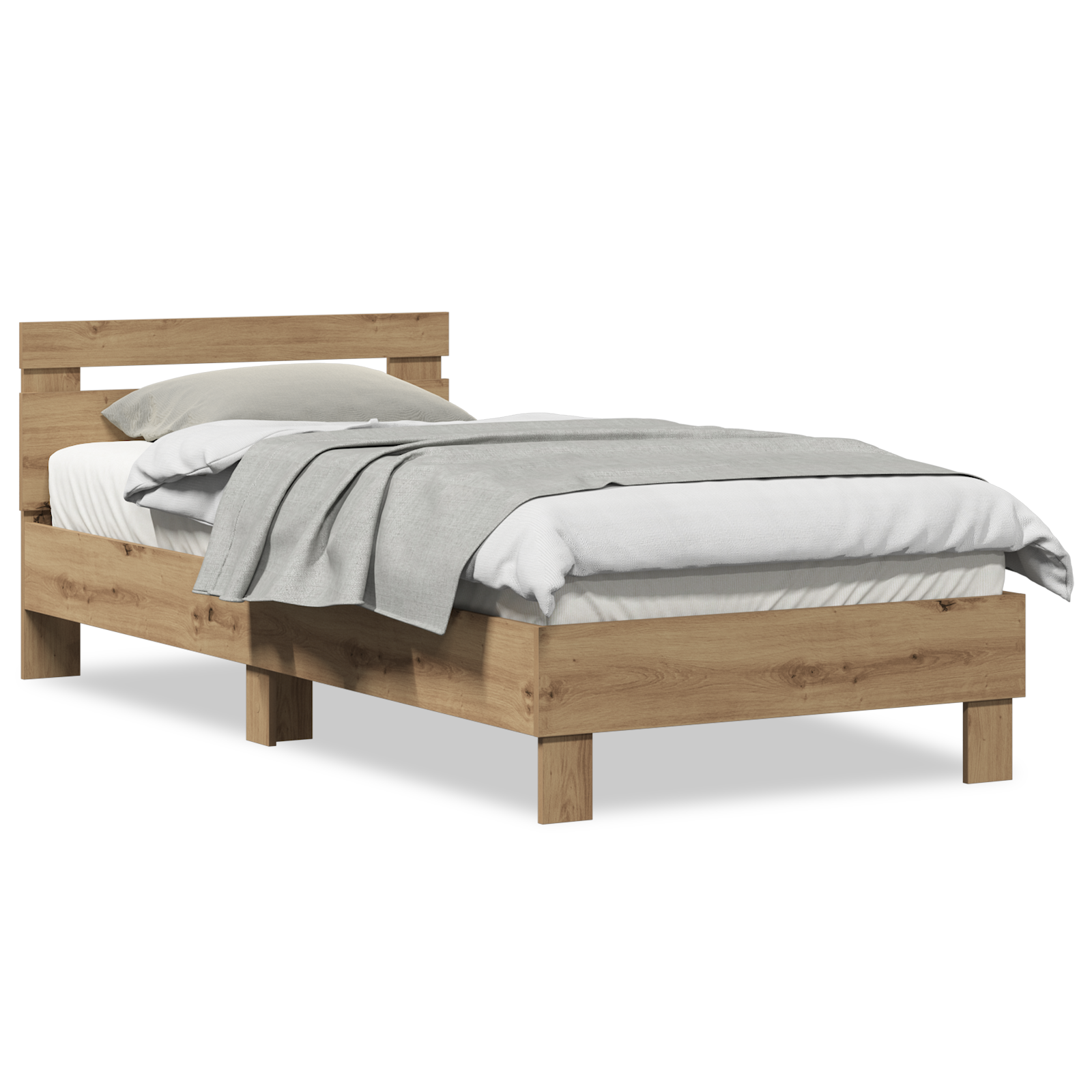 Bed Frame Artisan Oak Solid Oak wood 90 x 200 cm Artisan Oak Bed - Image 4