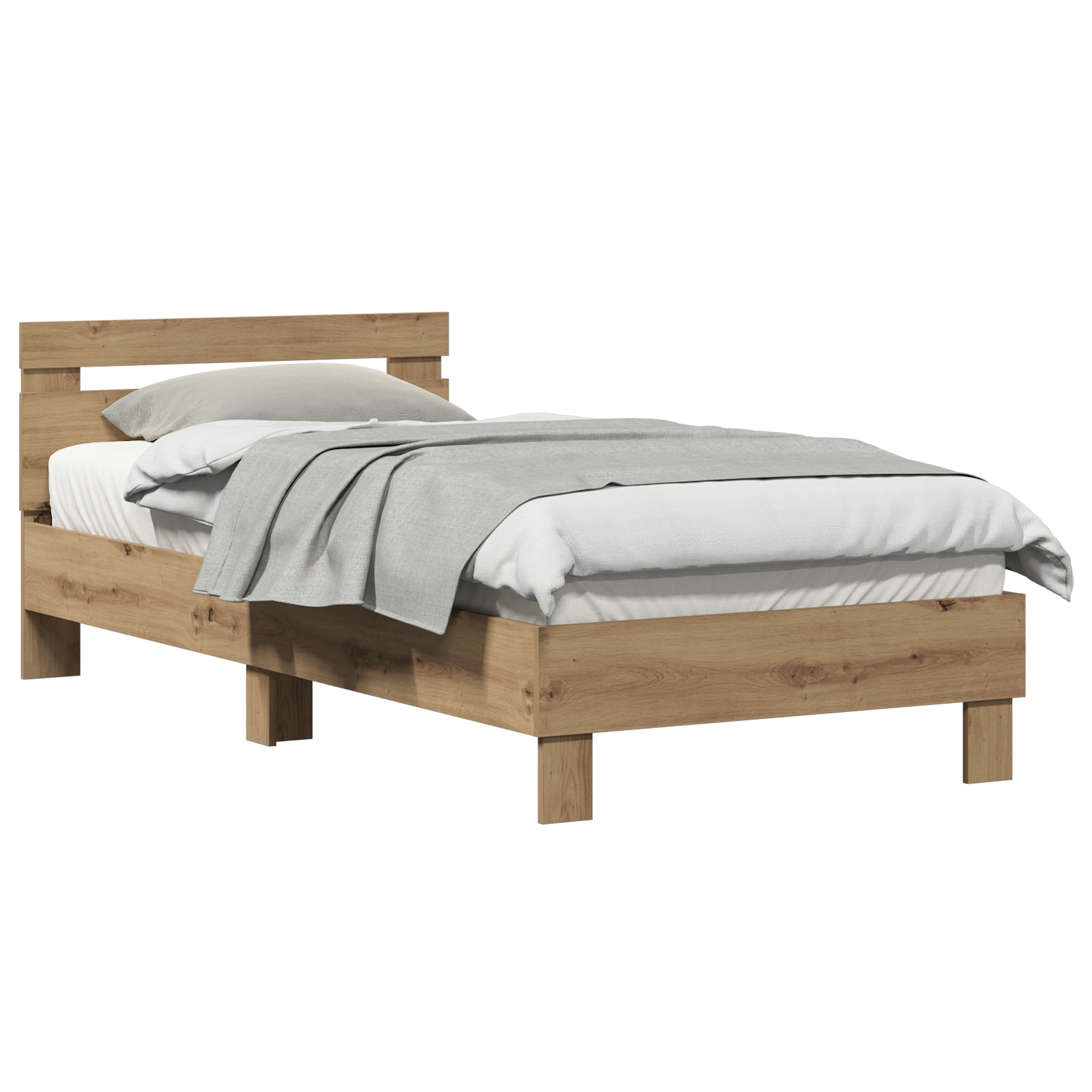Bed Frame Artisan Oak Solid Oak wood 90 x 200 cm Artisan Oak Bed - Image 2