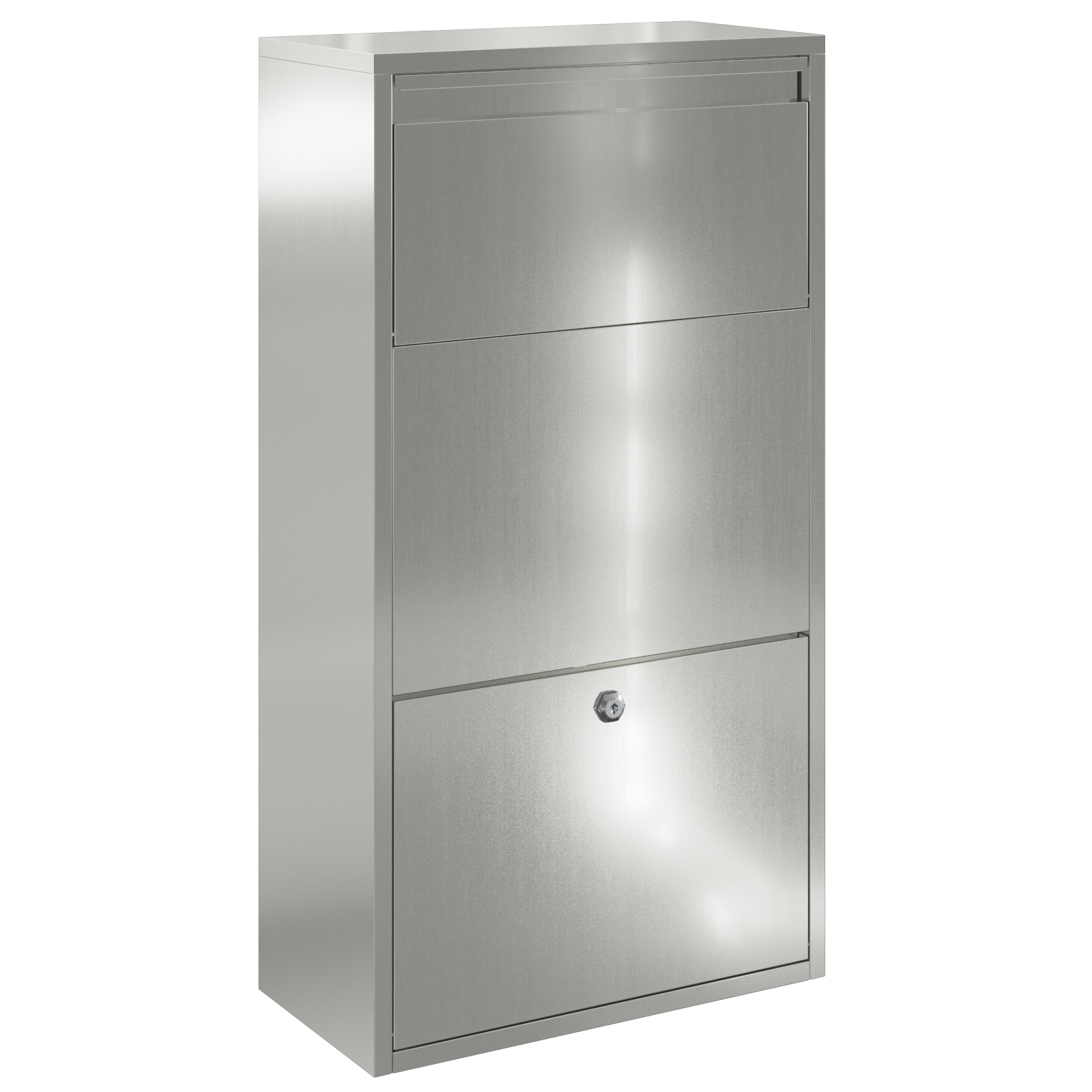  vidaXL Csomagleadó doboz 44x22x82 cm Galvanizált acél akciós termékkép 1