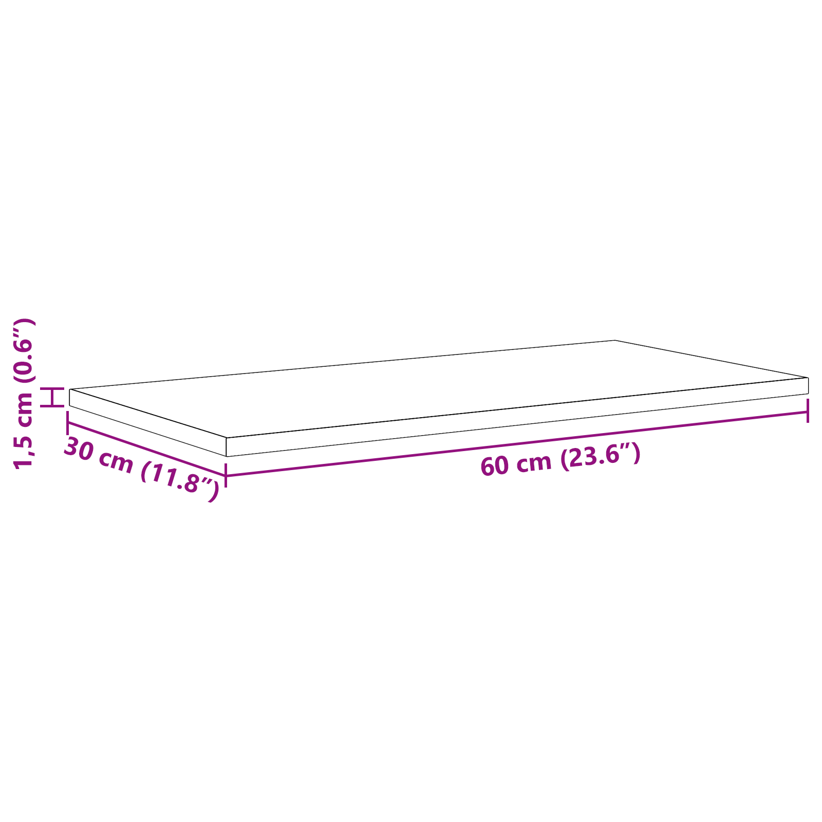 Wall-Mounted Shelves Black Oak MDF 60 x 30 x 1.5 cm Rectangular - Image 8