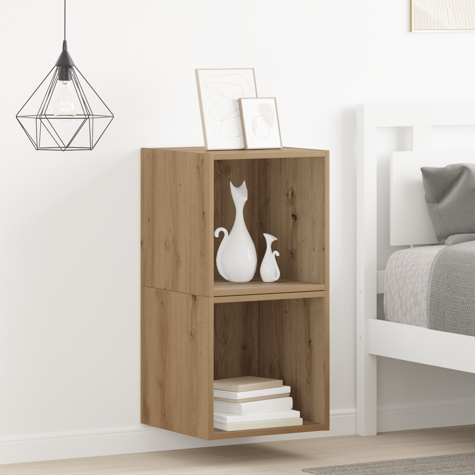 Wall Cabinets 2 pcs Artisan Oak 37x37x37 cm Engineered Wood - Image 4