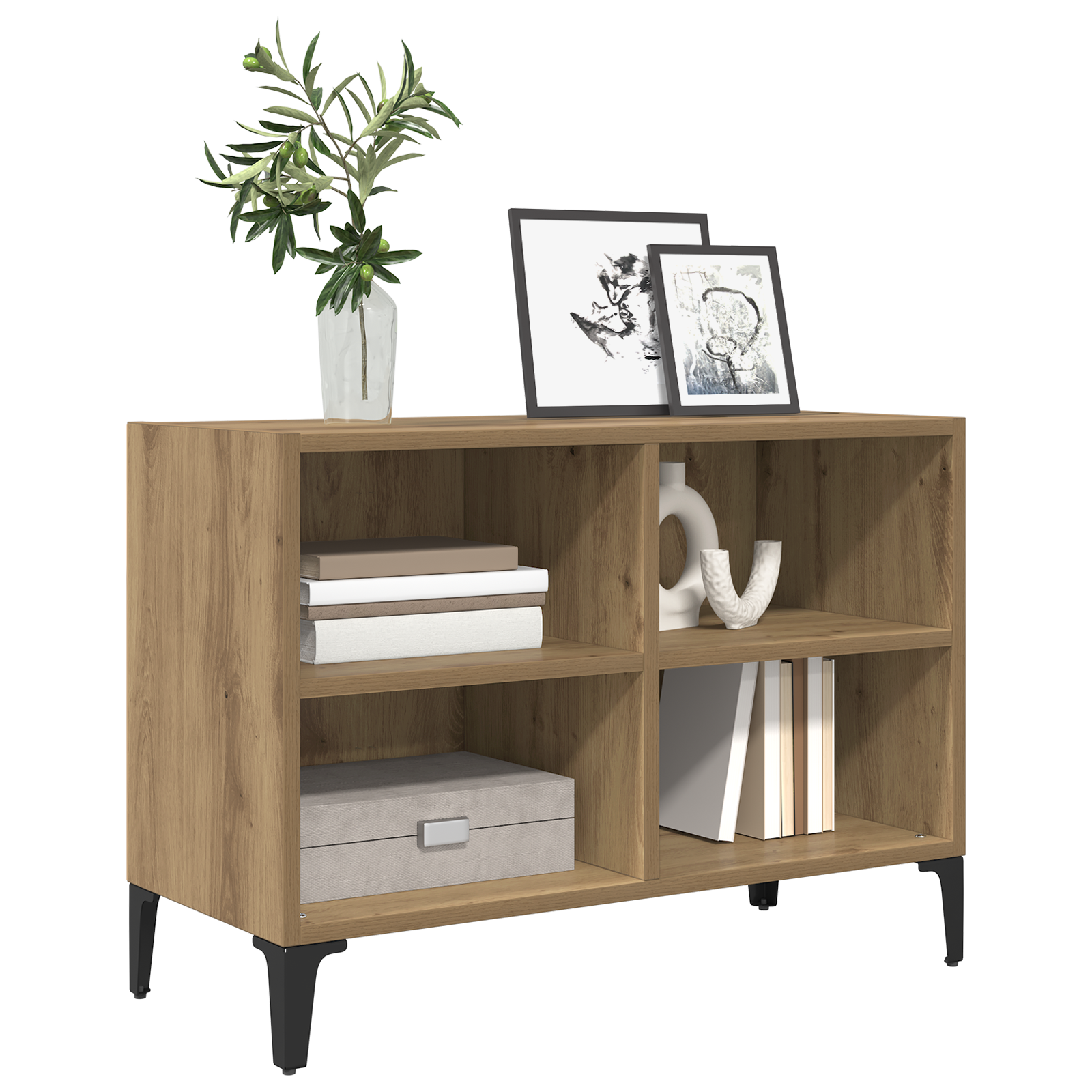 Thumbnail - vidaXL TV Stand Artisan Oak Artisan Oak Holzwerkstoff Mittel TV Stand