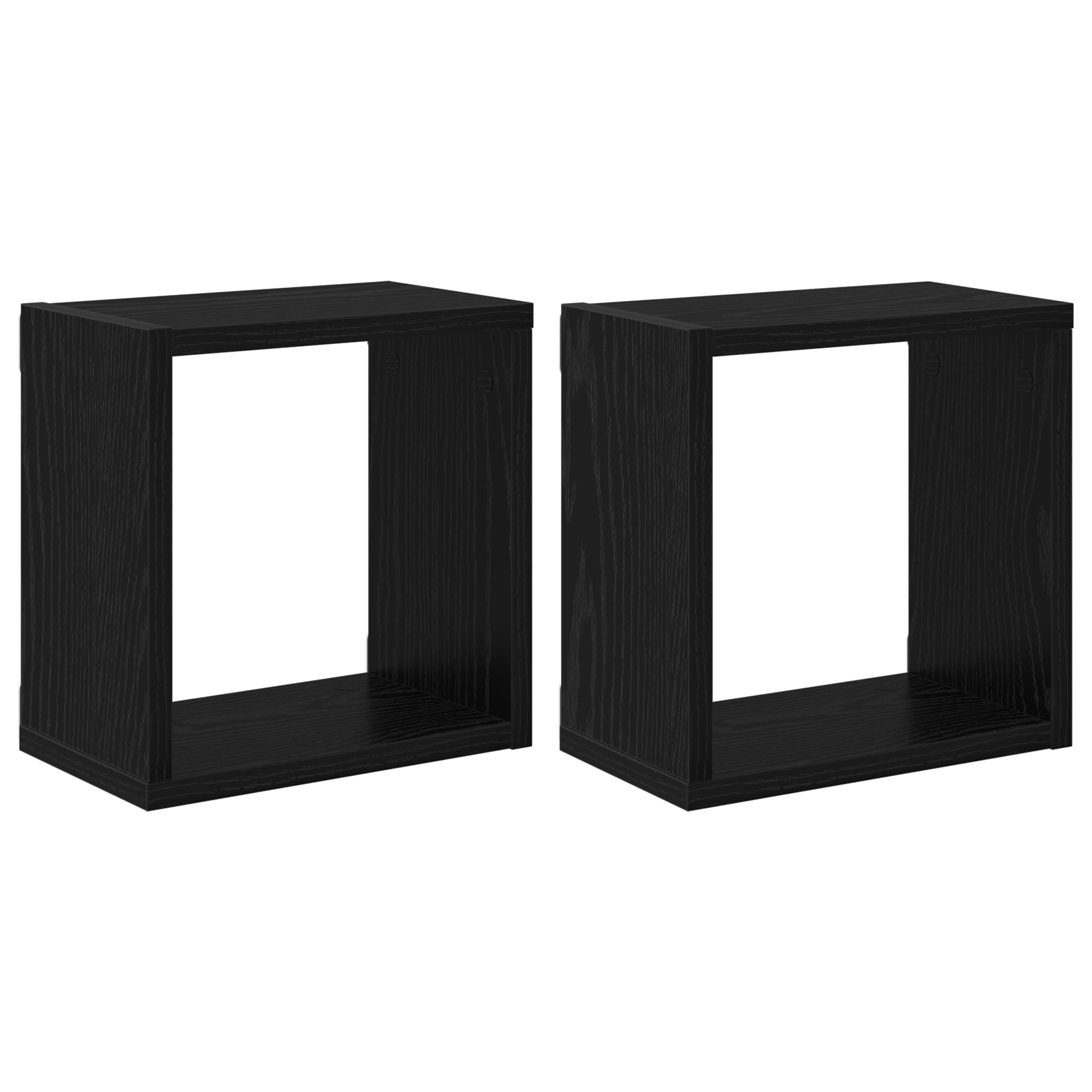 Thumbnail - vidaXL Wandregale Schwarz-Eiche MDF 26 x 15 x 26 cm Wandregale
