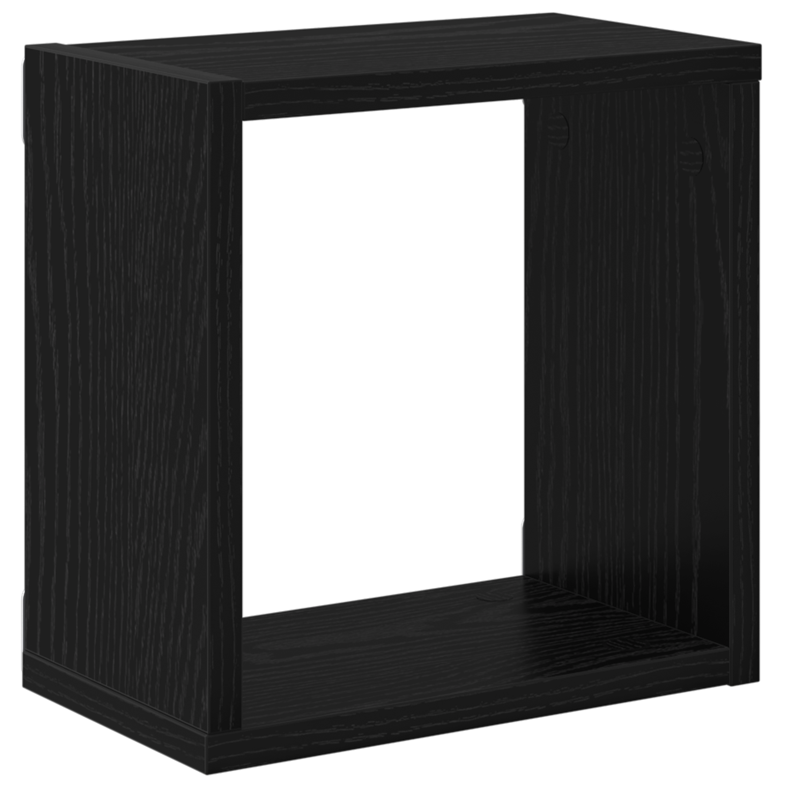 Wall Shelves Black Oak MDF 26 x 15 x 26 cm Wall Shelves Square - Image 5