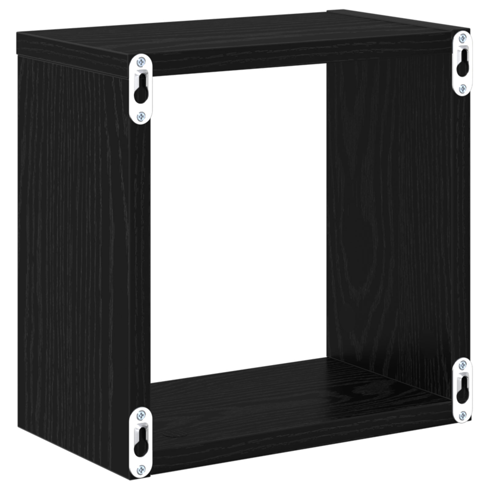 Wall Shelves Black Oak MDF 26 x 15 x 26 cm Wall Shelves Square - Image 8