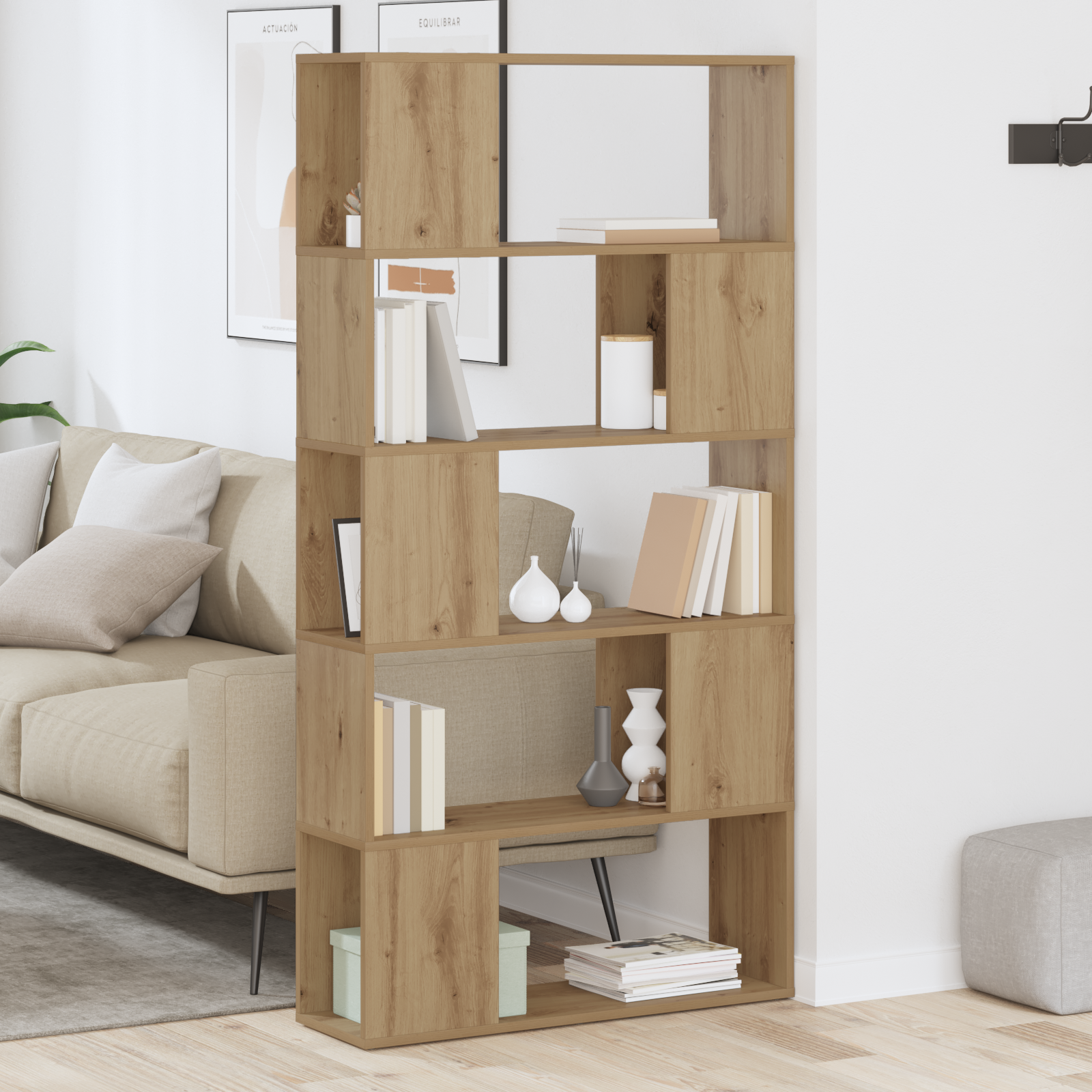 televizoriaus stovas Ąžuolas Atsparios medienos plokštės - Image 4