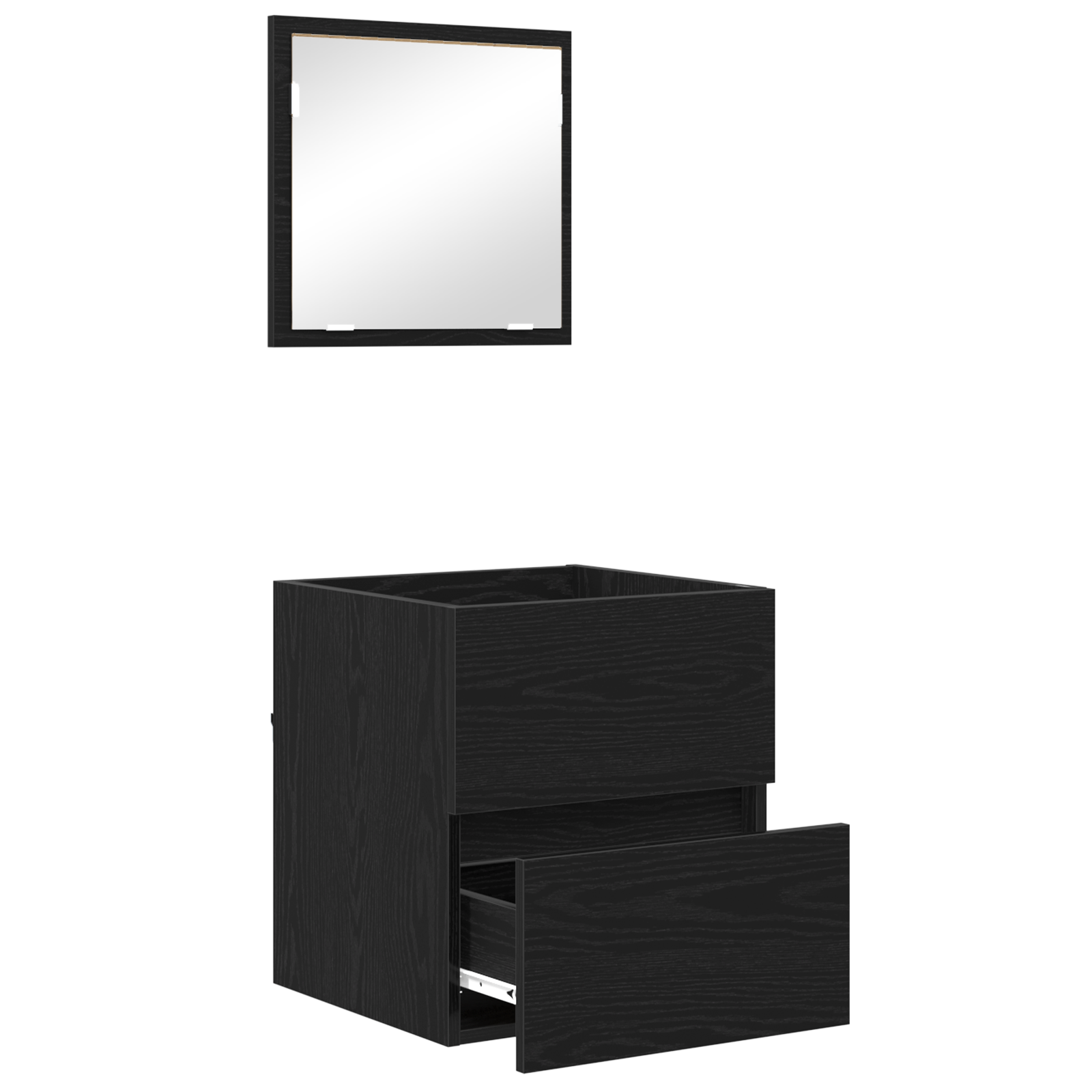 Bathroom Storage Cabinet - Black Oak Engineered Wood Standard - Image 5