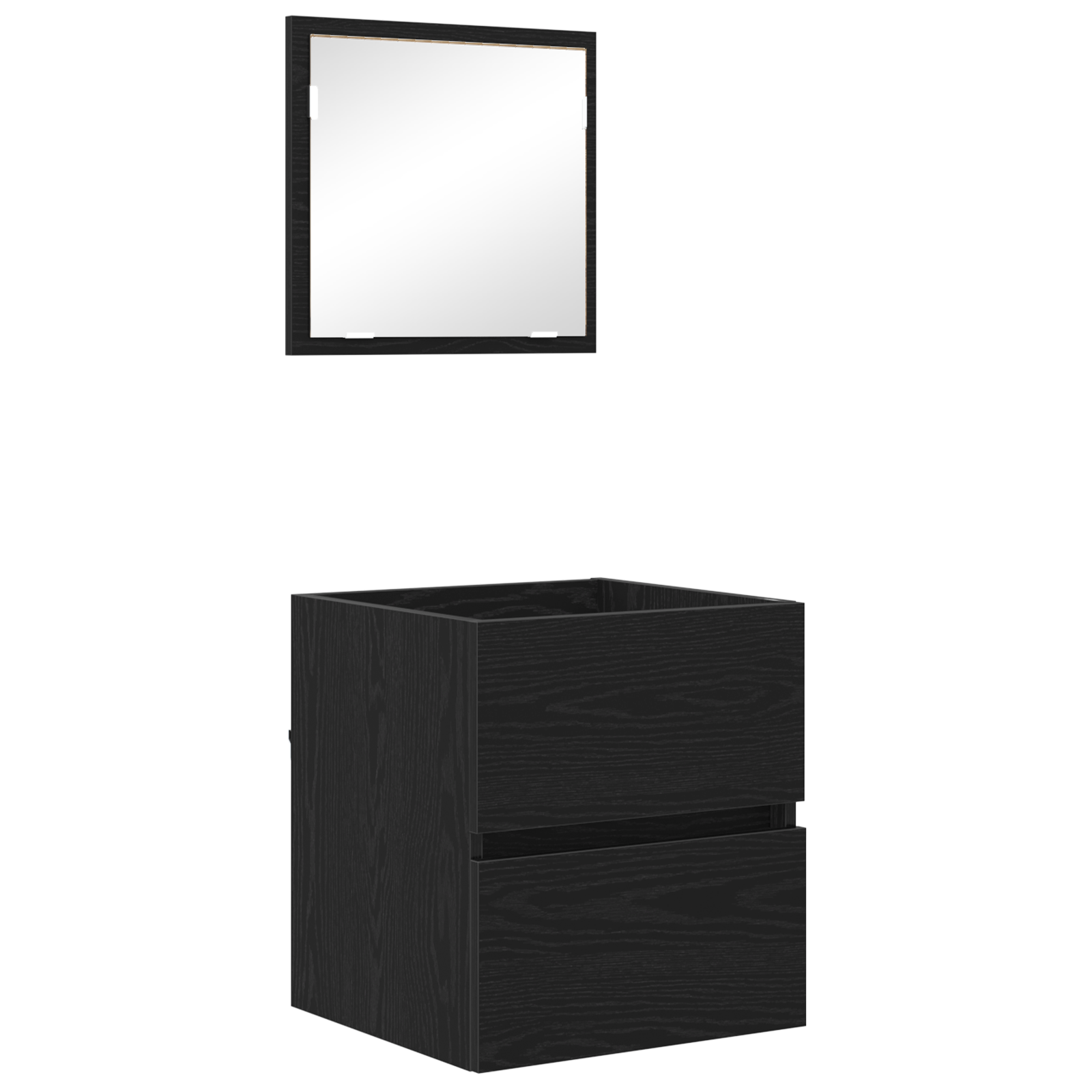 Bathroom Storage Cabinet - Black Oak Engineered Wood Standard - Image 2