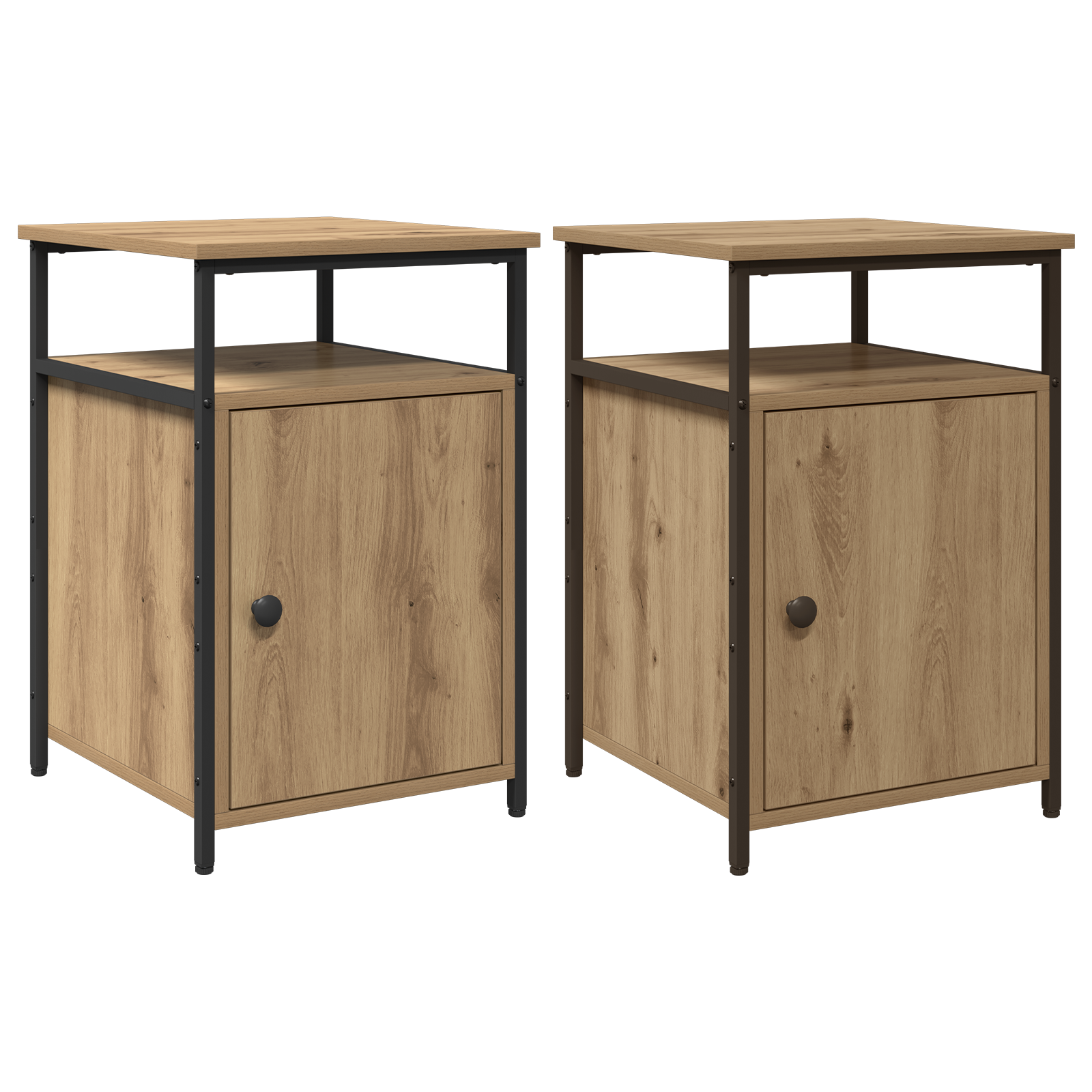 Нощен шкаф дъб артизан Инженерно дърво - Image 2