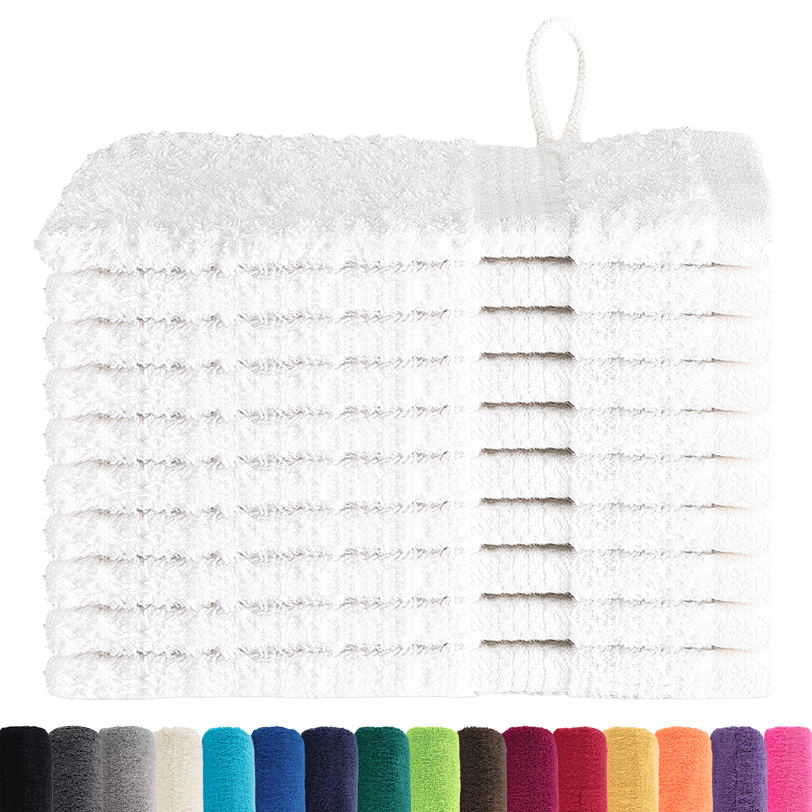 Gastendoek SOLUND 10 st Wit 15 x 21 cm 550 gsm