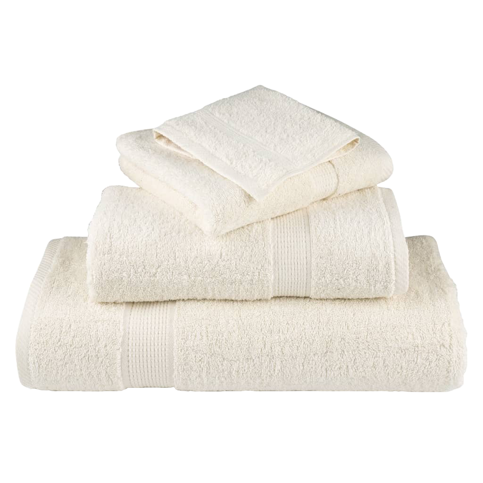 Gastendoek SOLUND 2 st Crème 15 x 21 cm 550 gsm