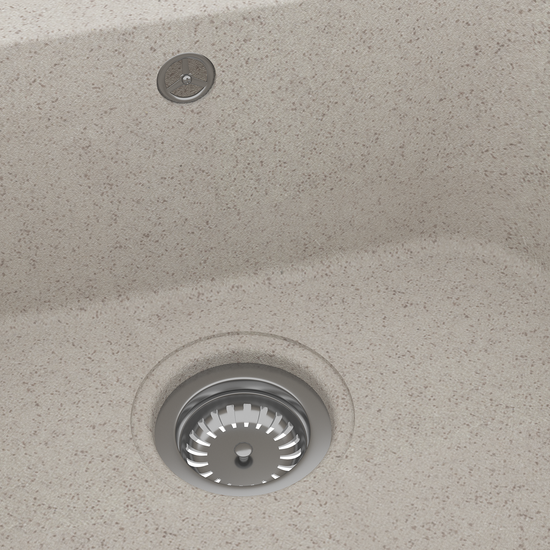 Kitchen Sink Beige 760x480x184 mm Granite - Image 5