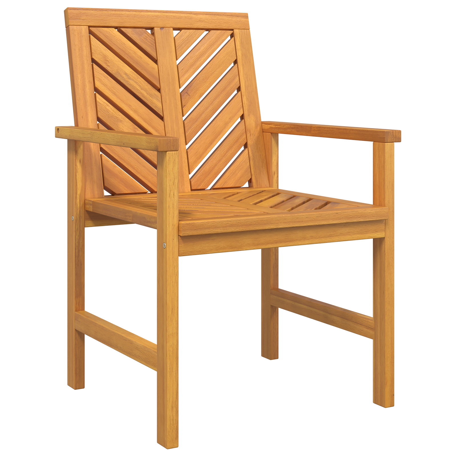 4 Piece Garden Dining Set Solid Wood Acacia - Image 5