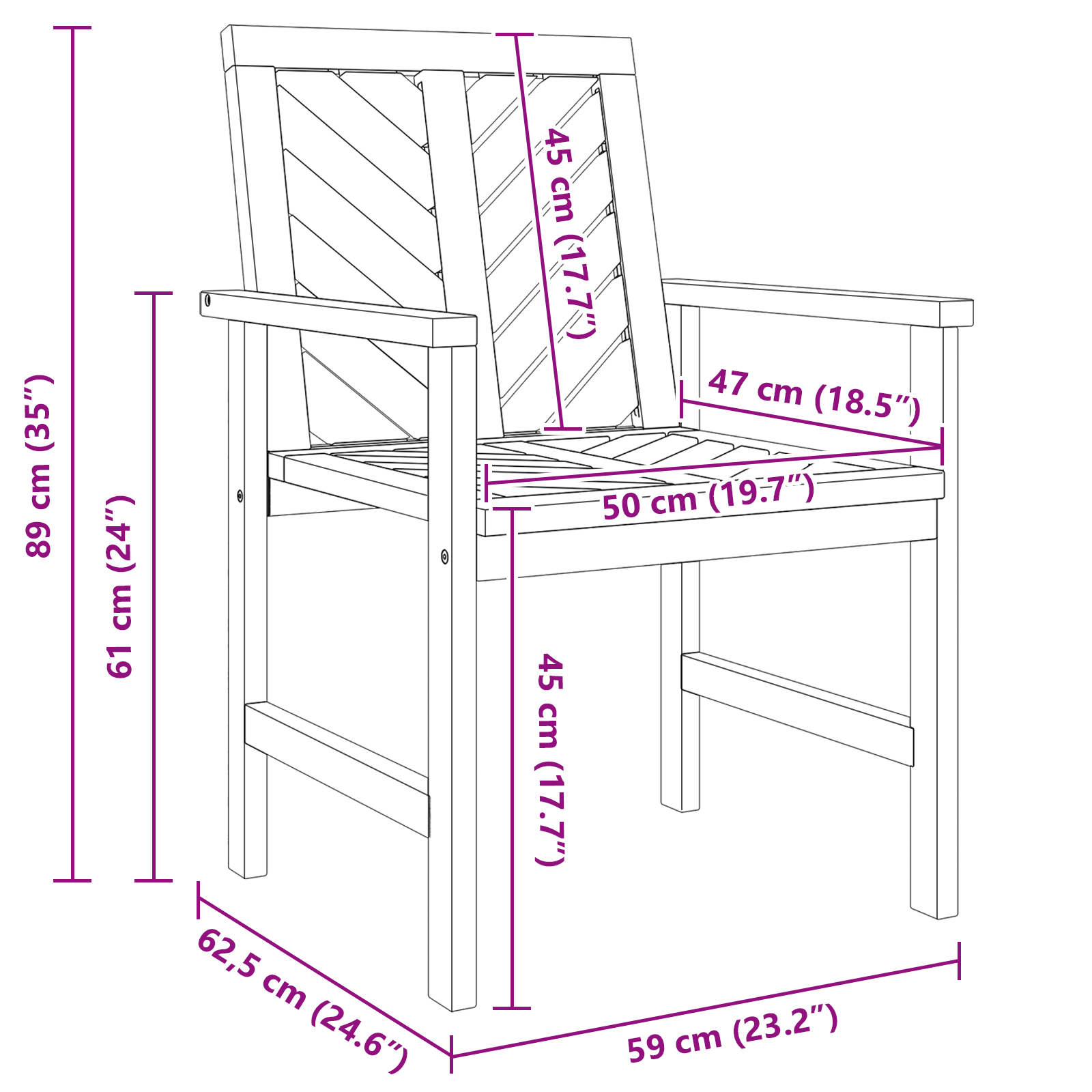 4 Piece Garden Lounge Set Solid Wood Acacia - Image 11