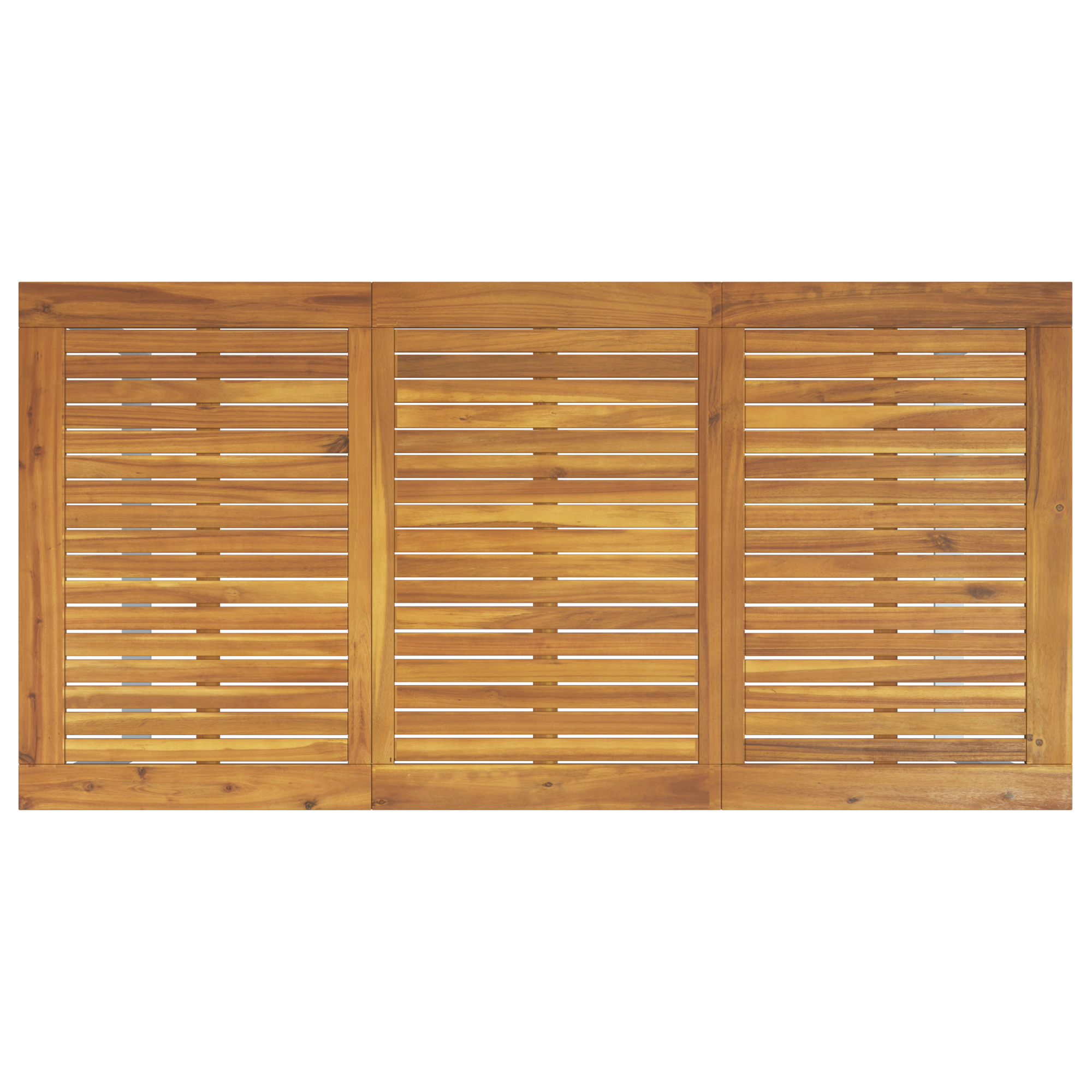 7 Piece Garden Dining Set Solid Wood Acacia and Metal - Image 8