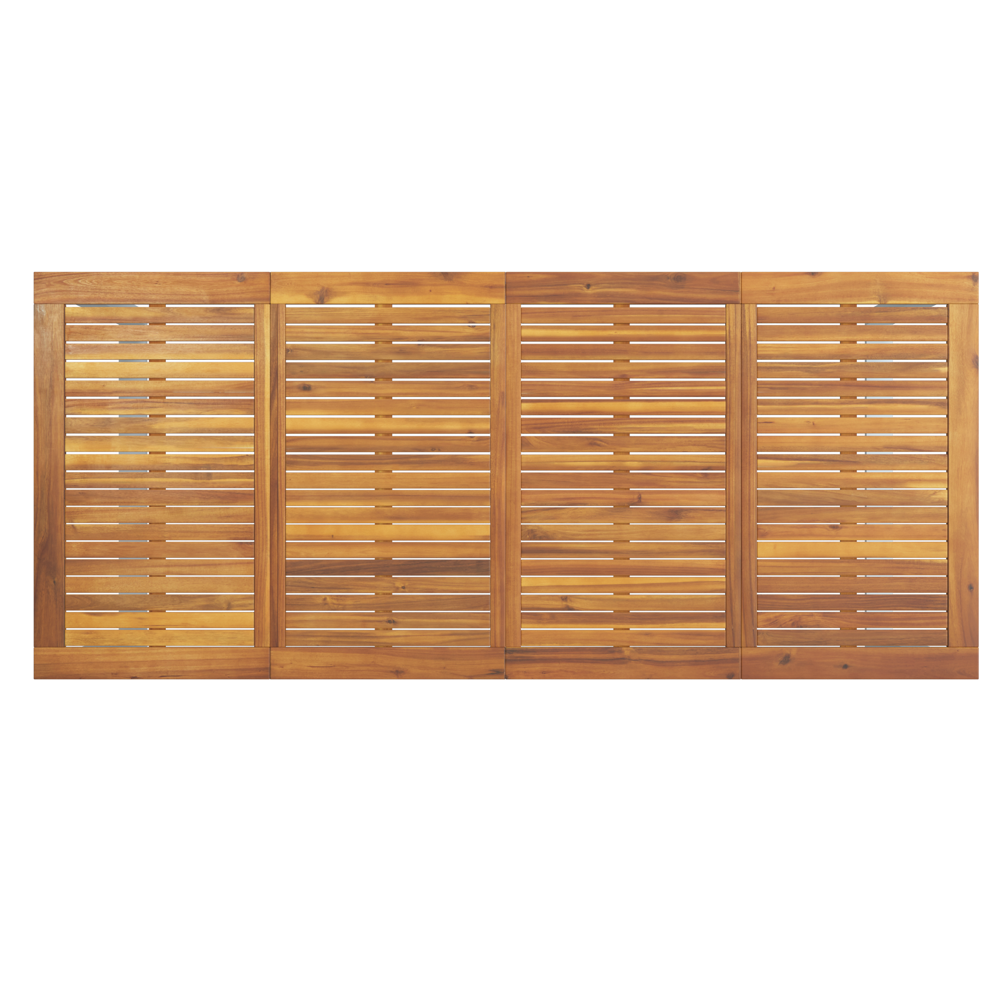 7 Piece Garden Dining Set Grey Steel and Solid Wood Acacia - Image 8