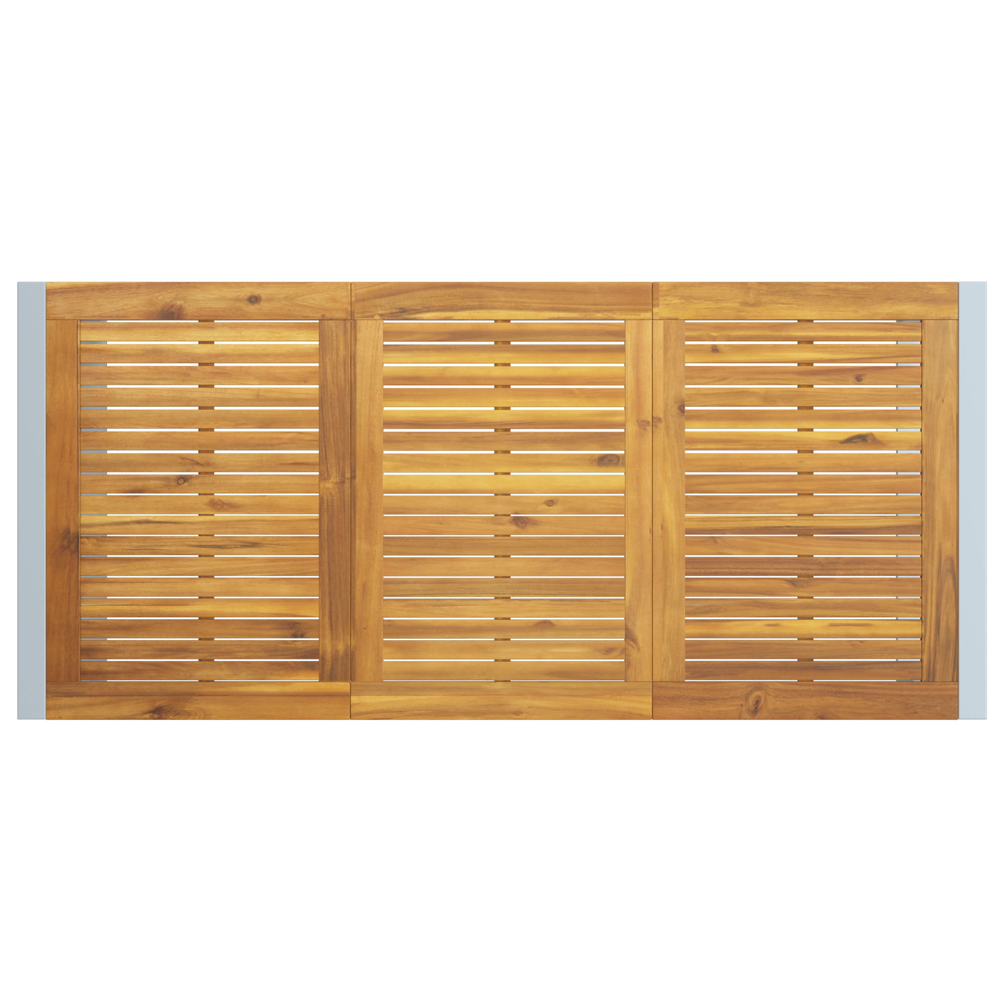 5 Piece Garden Dining Set Solid Wood Acacia and Metal - Image 8