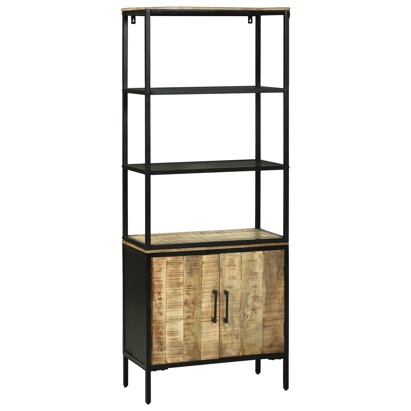 Highboard 70x35x180 cm Solid Rough Wood Mango - Image 2