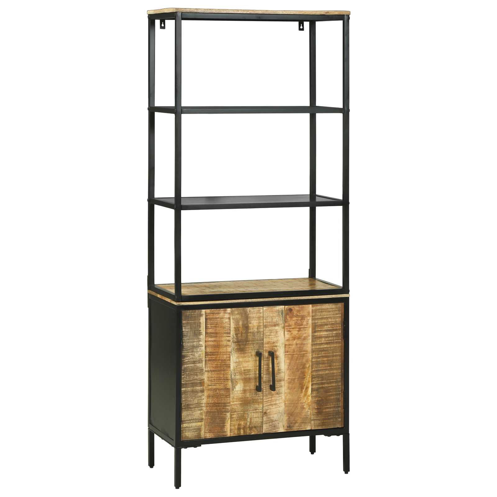 Highboard 70x35x180 cm Solid Rough Wood Mango - Image 3