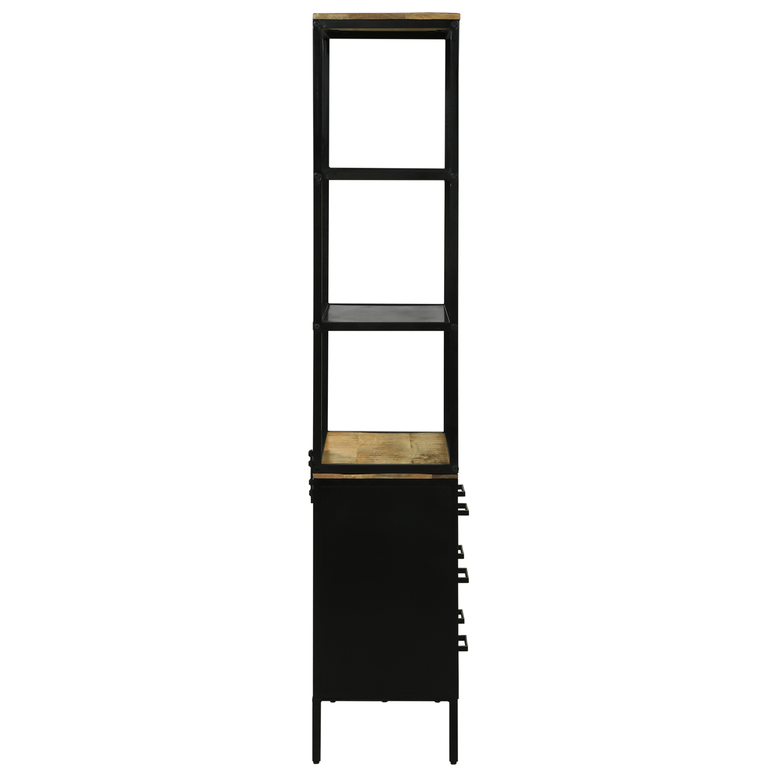 Highboard 70x35x180 cm Solid Rough Wood Mango - Image 6