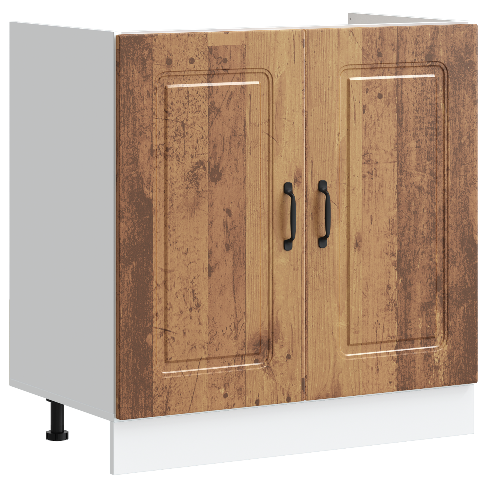 Kitchen Cabinet ""Kalmar"" with Double Basins Old Wood Engineered wood - Image 4