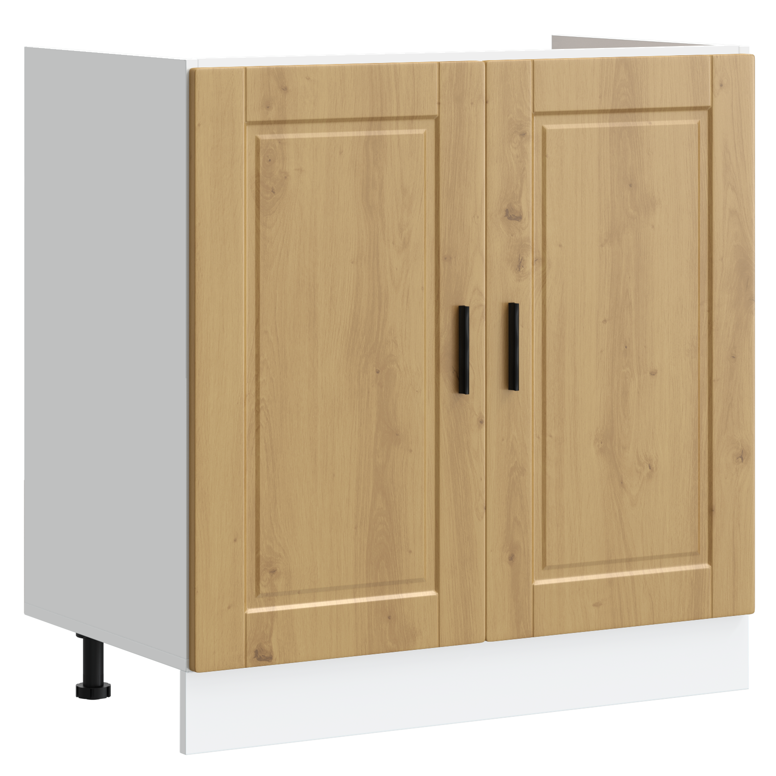 Sænkebase Skab "Porto" med Vask i Artisan Eg 80x46x84,5 cm Konstrueret Træ 4 image product%2F3315030%2FP Image 3315030 WBG Angle%20%281%29 01